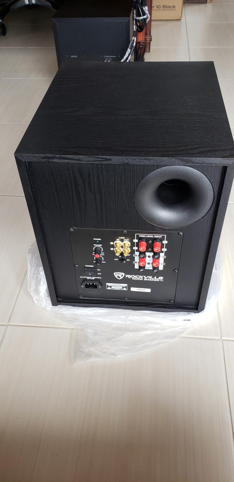 Rockville Rock Shaker 10 Black 600W Powered Subwoofer, Class-D Amp, Adjustable Crossover, MDF Enclosure, for Home Theater and Studio customer photo 2