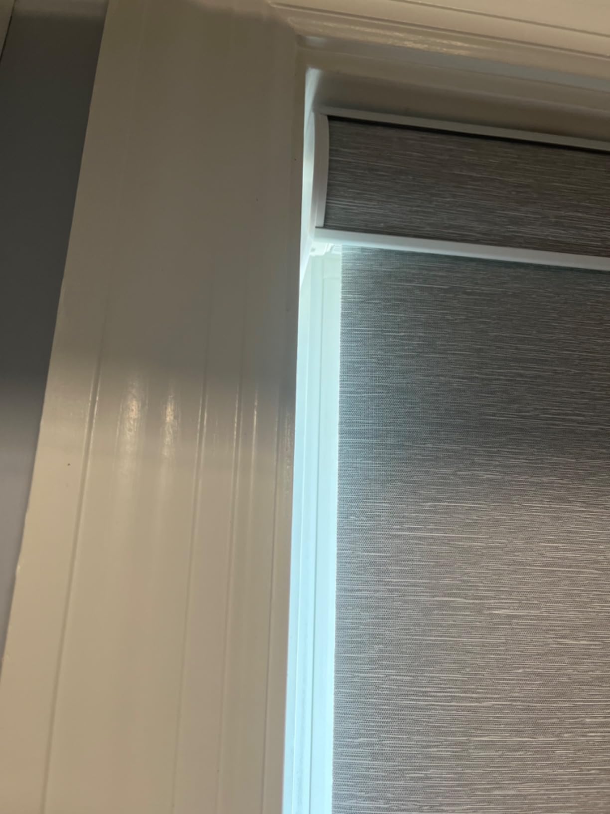 Graywind Motorized Roller Shade Work with Alexa Google 100% Blackout Rechargeable Smart Blinds Remote Control Battery Motor Cordless Window Shades, Customized Size (Matt Black) customer photo 1