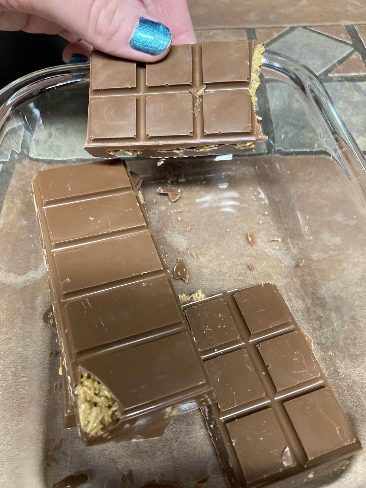 Chocolate Bar Mold - Non-Stick Silicone Chocolate Molds, Food Grade Dubai Deep Chocolate Bar Mold for Milk Pistachio - Set of 2 customer photo 2