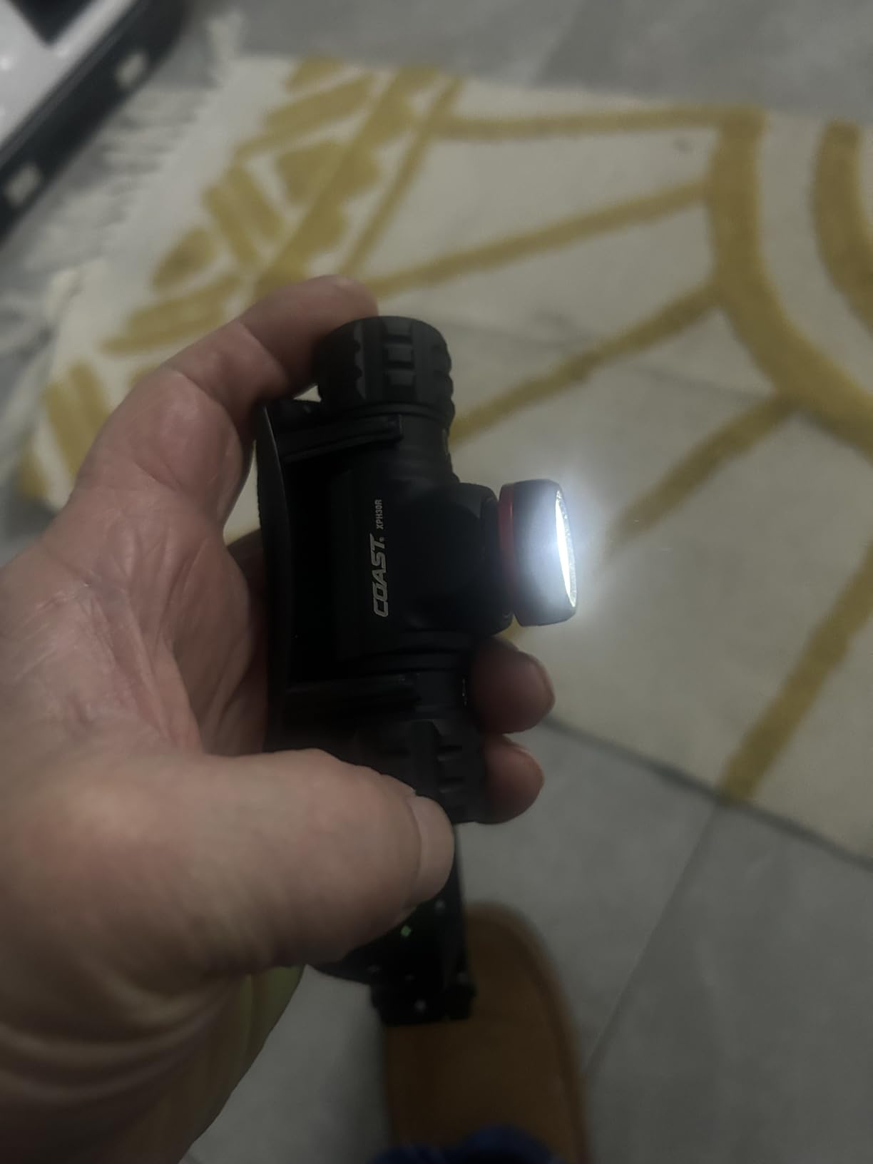 Coast XPH30R 1200 Lumen USB-C Rechargeable Headlamp with Twist Focus Beam and Magnetic Base, 4.37 oz. - Black customer photo 2