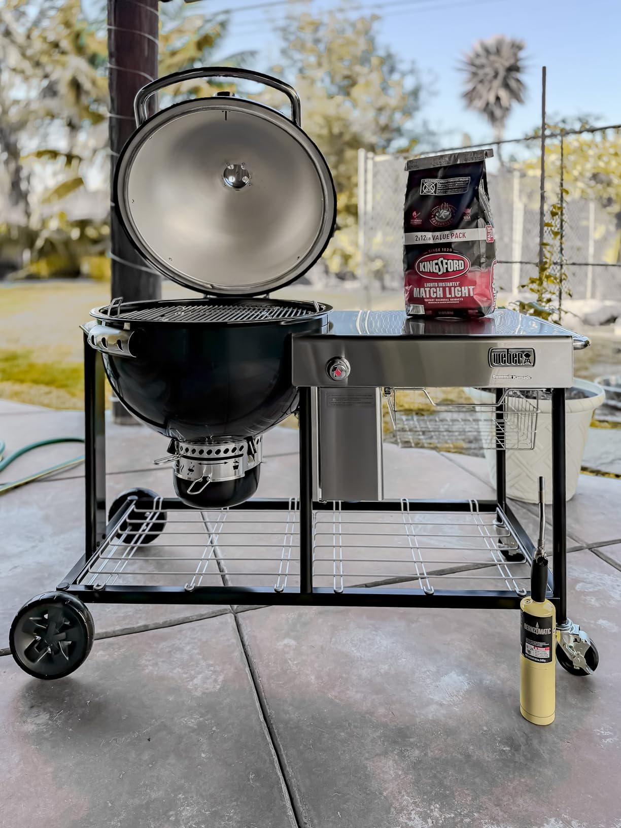 Weber Summit Kamado S6 Charcoal Grilling Center, Black - Dual-Walled Insulated Steel Kamado with 24-inch Cooking Area, Porcelain-Enameled Kettle & One-Touch Cleaning System customer photo 2