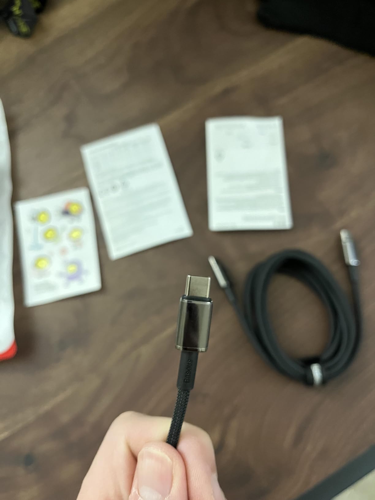 Baseus USB C Cable, 100W PD 5A QC 4.0 Fast Charging USBC to USBC Cable, Zinc Alloy Nylon Braided Type C Charger Cord for iPhone 17 16 Pro Plus Pro Max, MacBook, iPad/mini, Samsung S23/S22+ customer photo 2