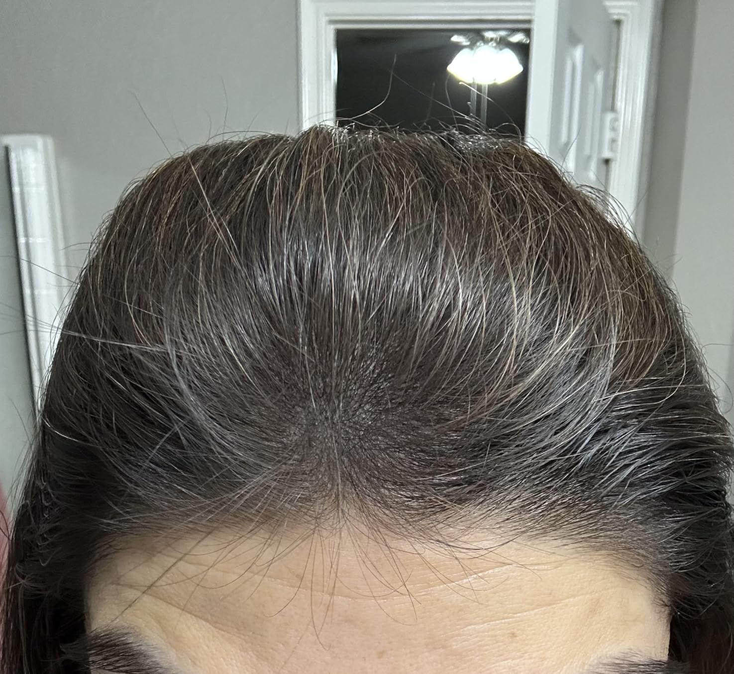 BOLDIFY Hairline Powder - Root Touch Up Hair Color for Gray Coverage - Bald Spot Concealing Hair Powder for Women & Men - 24-Hour Stain-Proof - Dark Brown customer photo 1