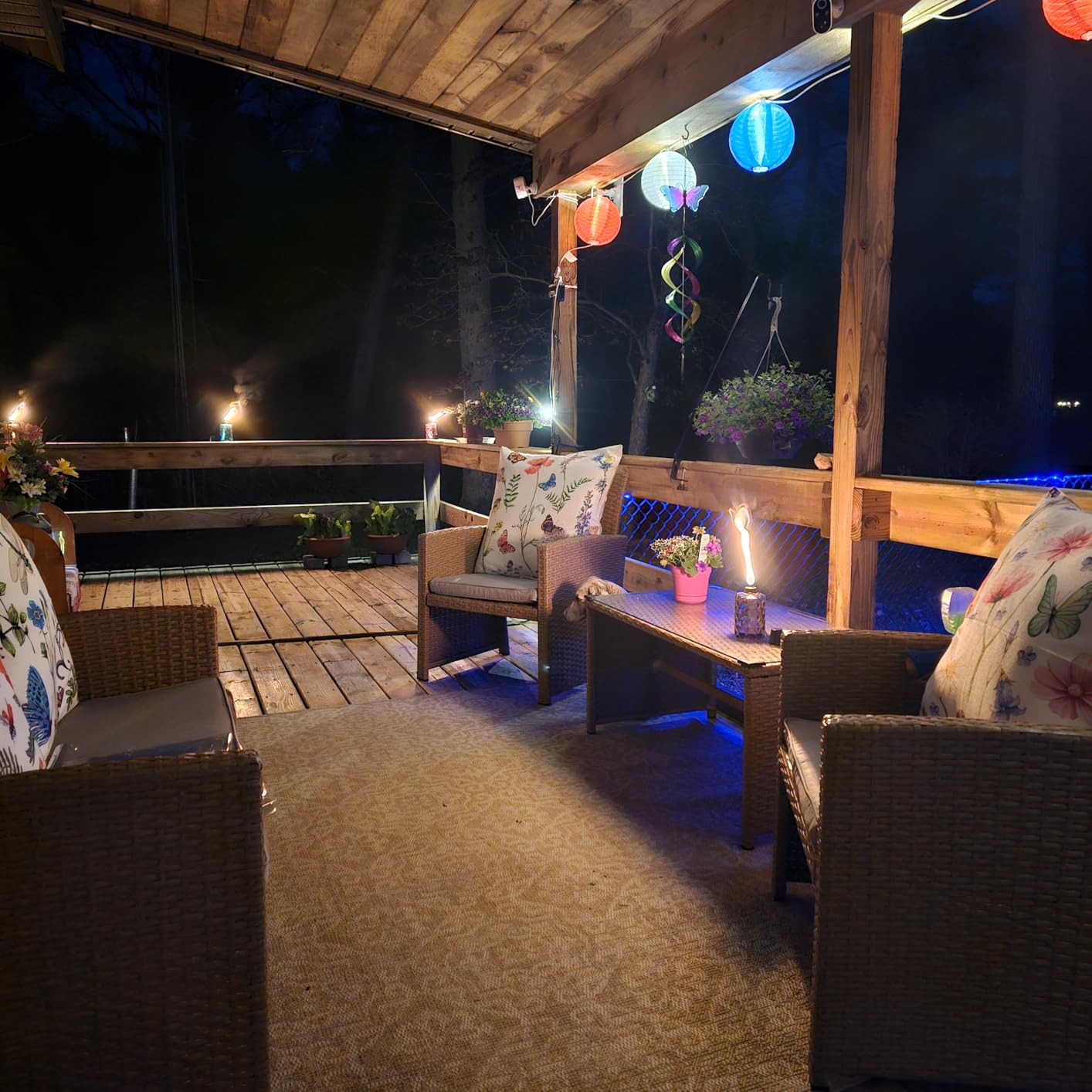 Best Choice Products 4-Piece Outdoor Wicker Patio Conversation Furniture Set for Backyard w/Coffee Table, Seat Cushions - Gray/Navy customer photo 2