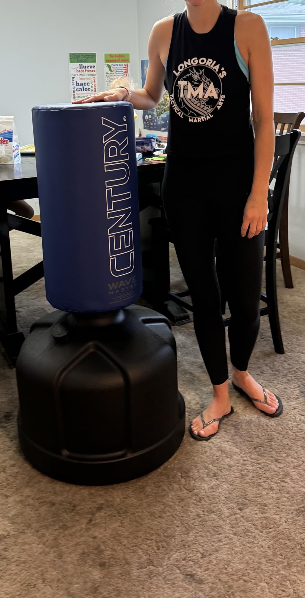 Century Original WAVEMASTER | Heavy Punching Bag - Training Bag, Martial Arts, MMA, Black, Karate, Taekwondo, Muay Thai, Freestanding, Kickboxing, Boxing customer photo 2