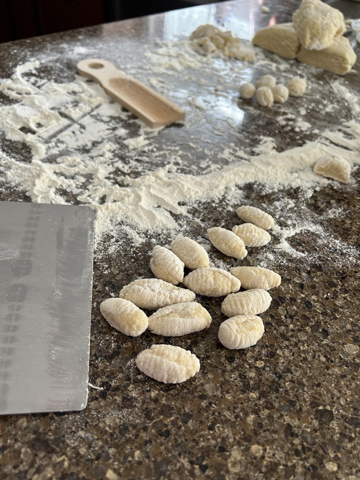 KneadEat Unique Curved Gnocchi Board Paddle, Unique Curved Design for Handmaking Italian Gnocchi Pasta. Perfect Ridges that Form the Grooves on the Gnocchi. Easy to Use and Clean. customer photo 1