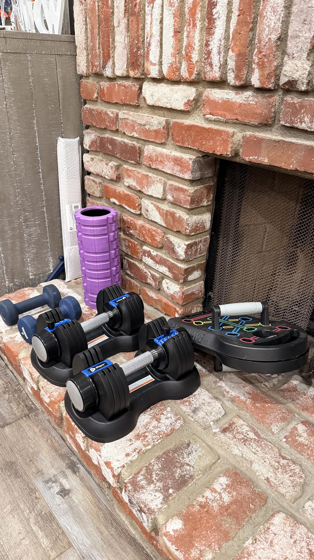 Lifepro Adjustable Dumbbells Set - 15lb, 25lb Pair or 43lb, 55lb & 90lb Single - Quick Adjustment, Anti Slip Handle - Space Saving & Strength Training Weights for Home Gym Exercise & Fitness customer photo 1