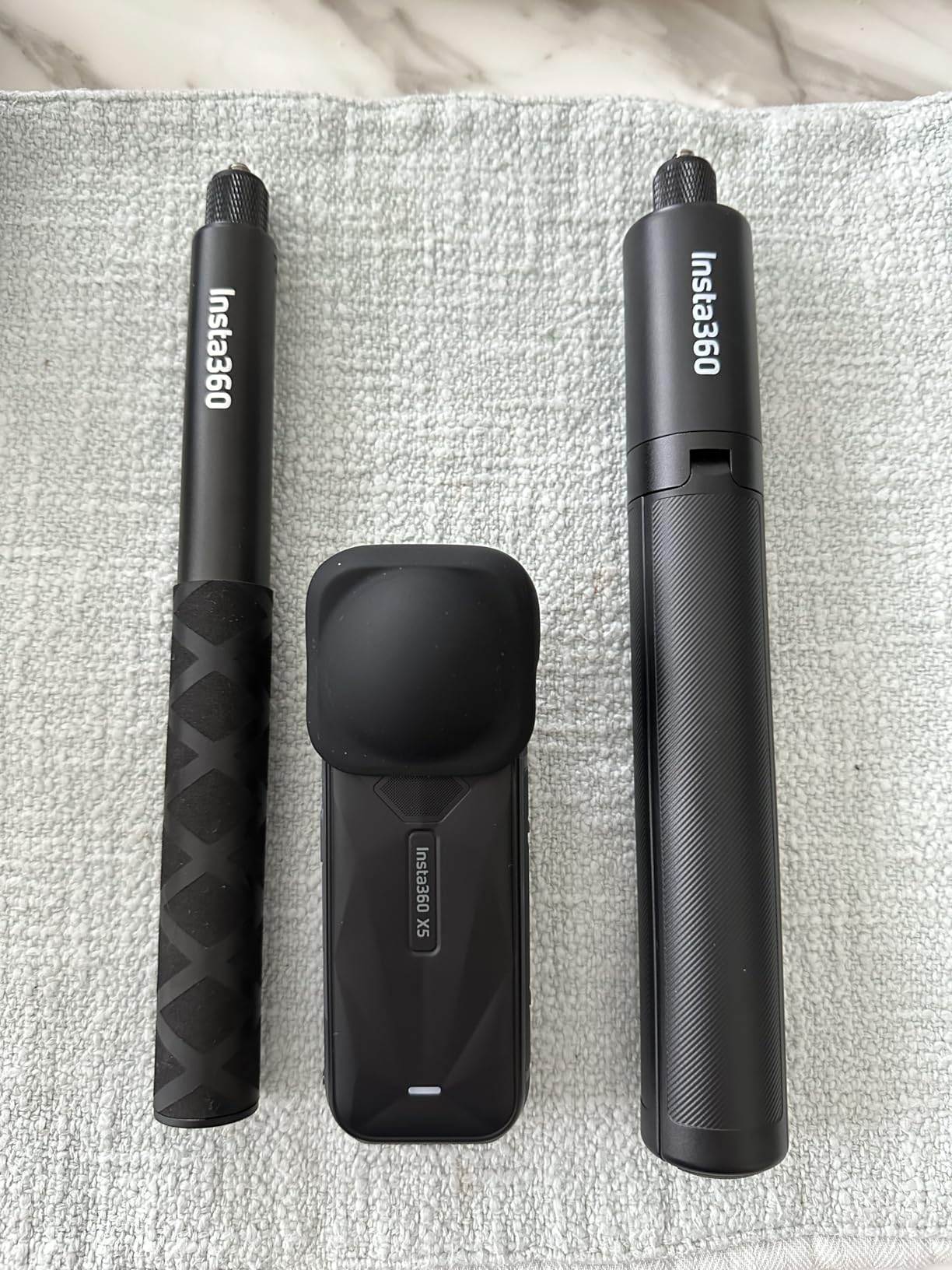 Insta360 2-in-1 Invisible Selfie Stick + Tripod, Aluminum Alloy Invisible Pole and Tripod, Compatible with Insta360 Ace, Ace Pro, Ace Pro 2, GO Ultra, GO 3S, ONE X2, X3, X4, X5 Action Cameras, Black customer photo 1