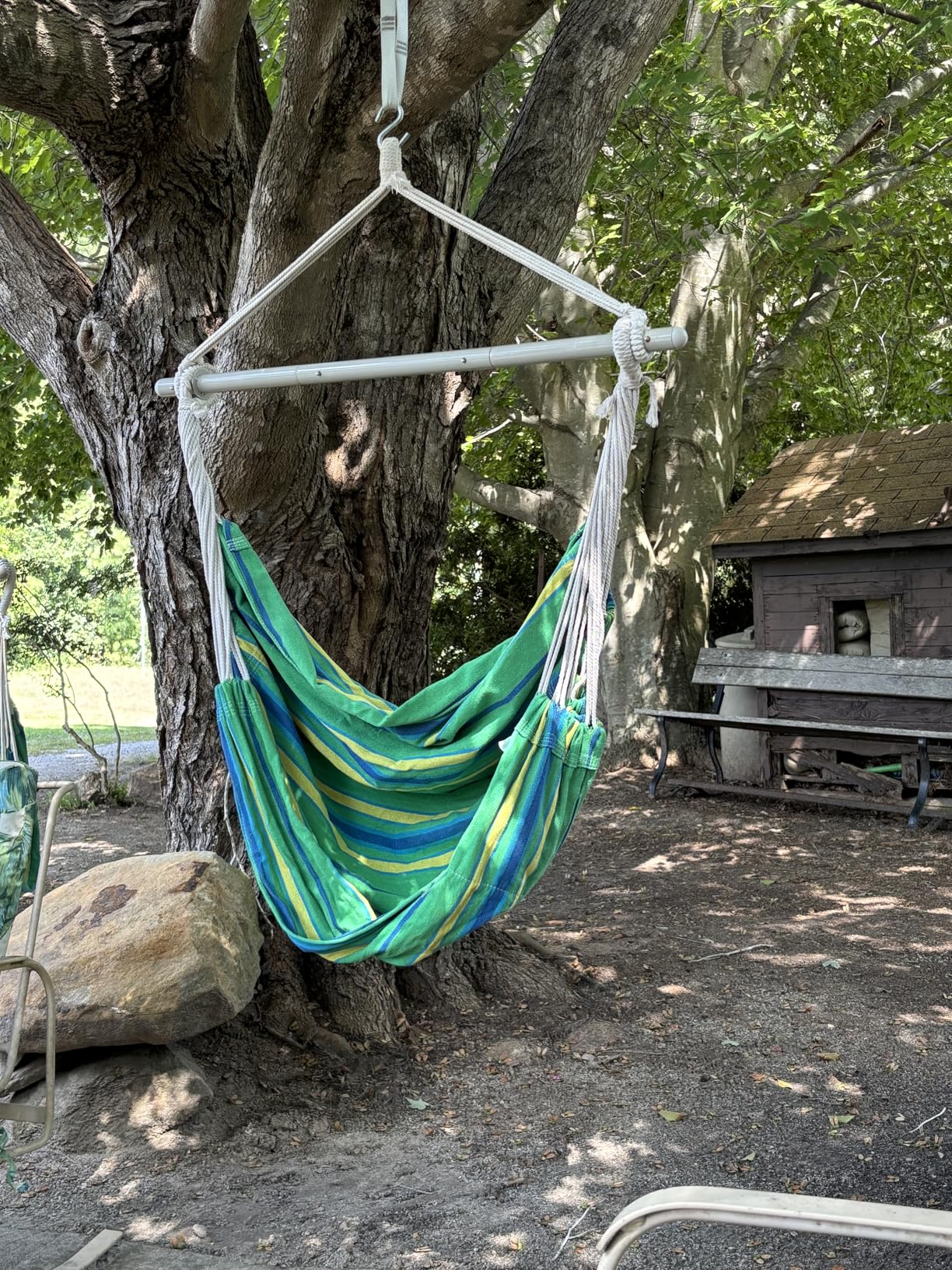 ADVOKAIR Hammock Chair Swing, Heavy-Duty Hanging Rope Swing Seat Supports 500 Lbs, Ideal for Outdoor Patio, Backyard, Porch, Deck & Indoor Bedroom Use customer photo 2