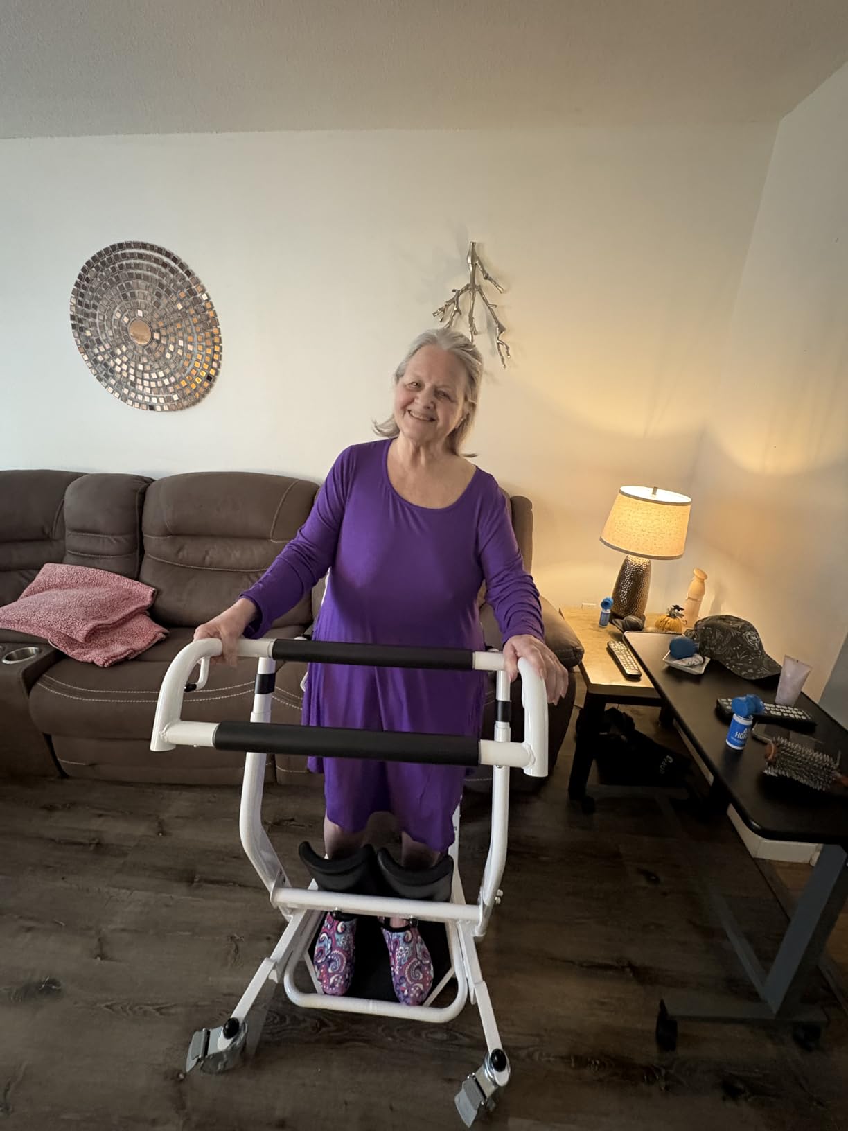 Vive Mobility Sit to Stand Patient Lift for Handicapped - Stand Assist Lift Aid for Home Care Use - Elderly Lift Assist Transfer Device customer photo 1