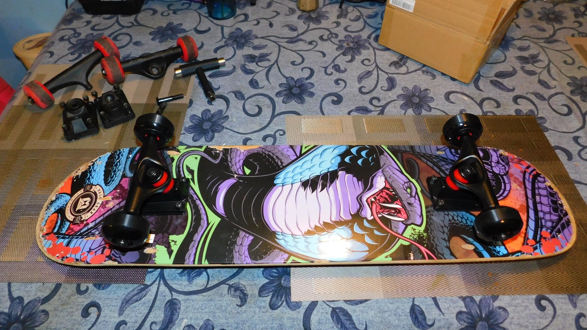 Skateboard Wheels 70mm 80a with Skateboard T Tool and ABEC-9 Bearings Spacers Cruiser Wheels customer photo 2
