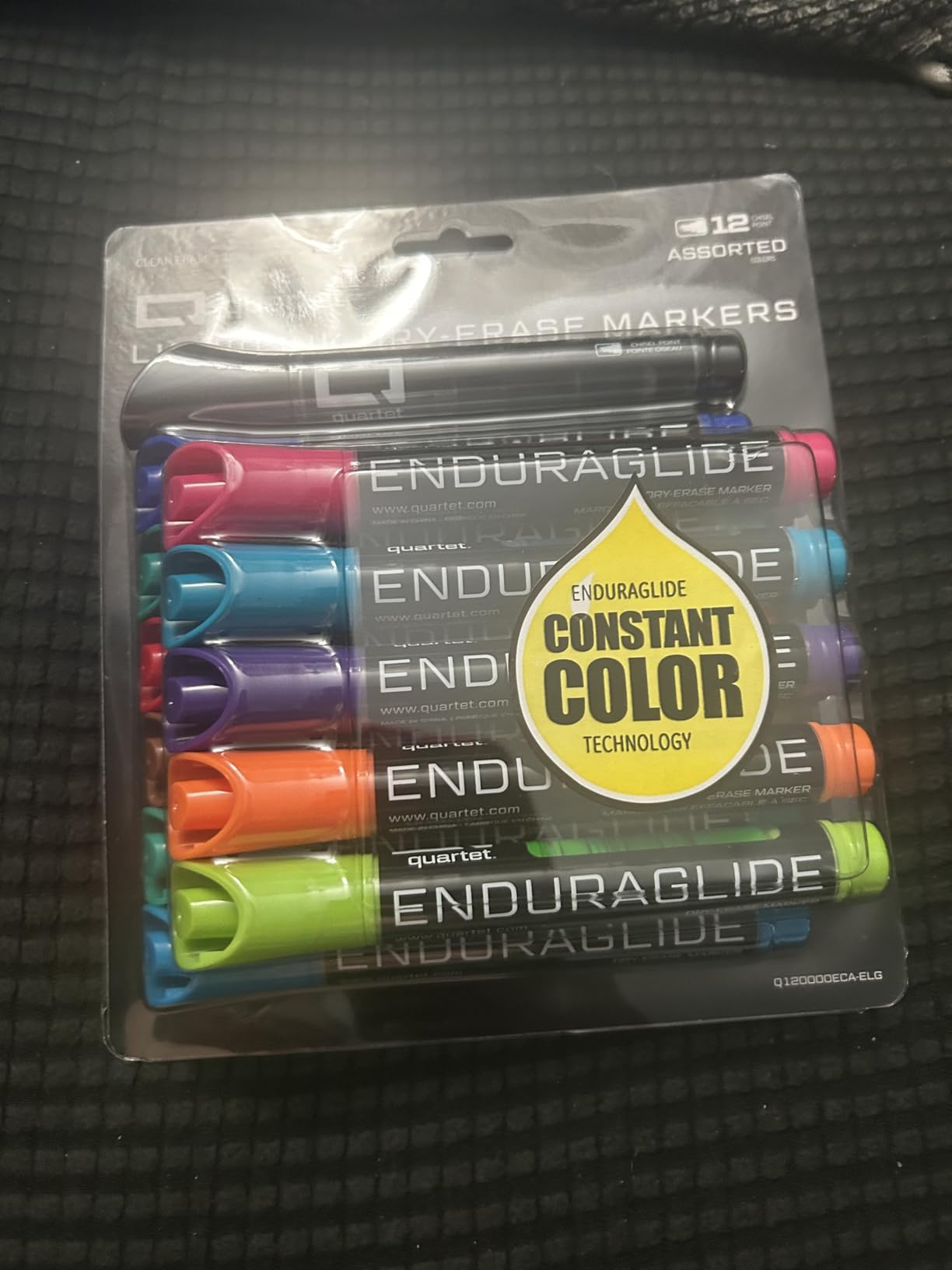 Quartet Dry Erase Markers, Whiteboard Markers, Chisel Tip, EnduraGlide, White Board Dry Erase Pens for Teachers, Home, School & Office Supplies, Assorted Colors, 12 Pack (Q120000ECA) customer photo 1