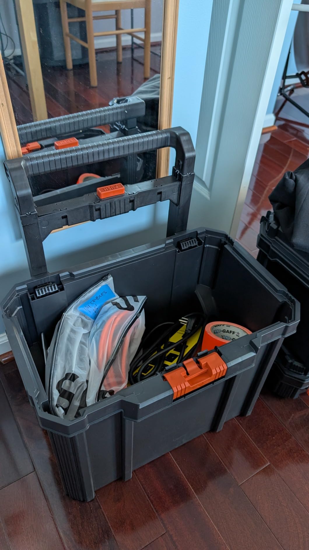 BLACK+DECKER BDST60500APB Stackable Storage System - 3 Piece Set (Small, Deep Toolbox, and Rolling Tote) customer photo 2