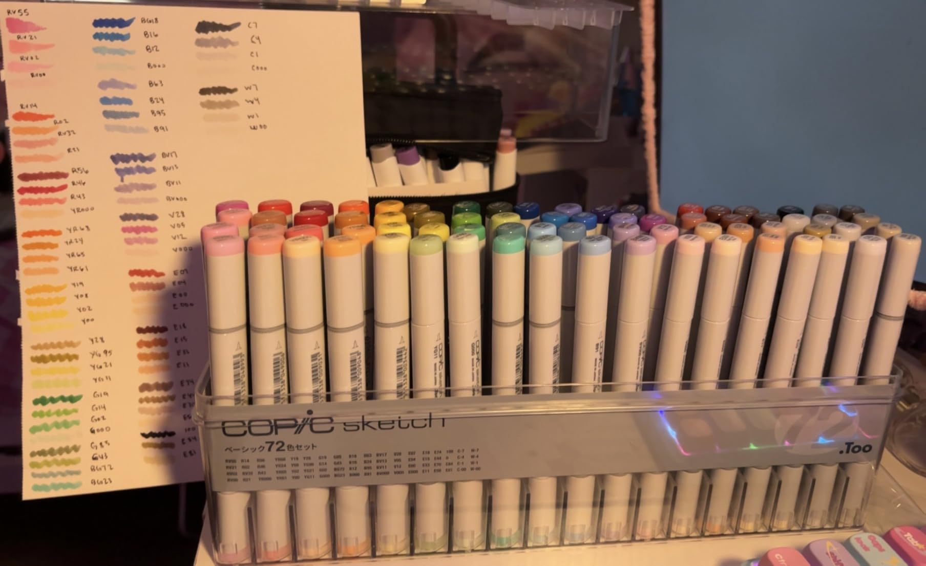 Copic Sketch Basic 72 Color Set - Professional Quality Alcohol Markers for Artists & Creators customer photo 2