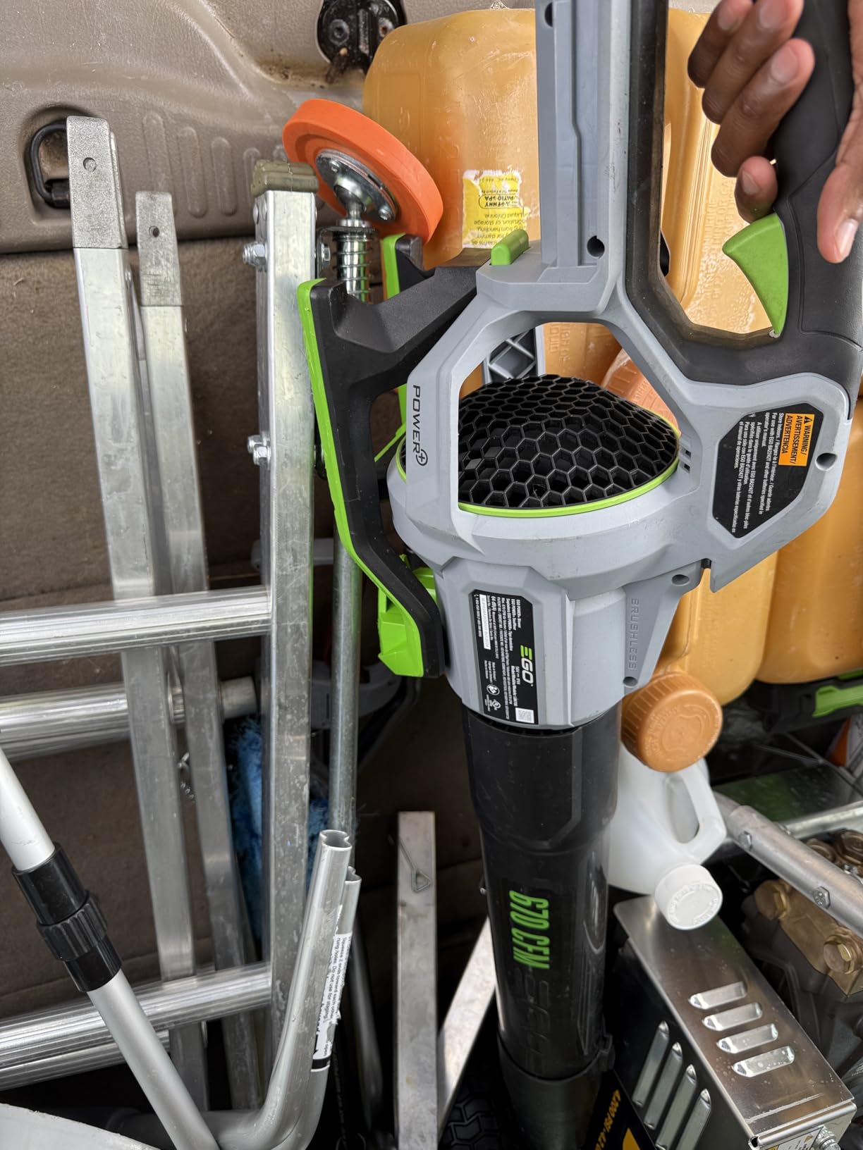 EGO POWER+ Leaf Blower. Cordless Electric 615 CFM. Includes 56V 2.5Ah Battery and Charger - LB6151 (Amazon's Choice) customer photo 2
