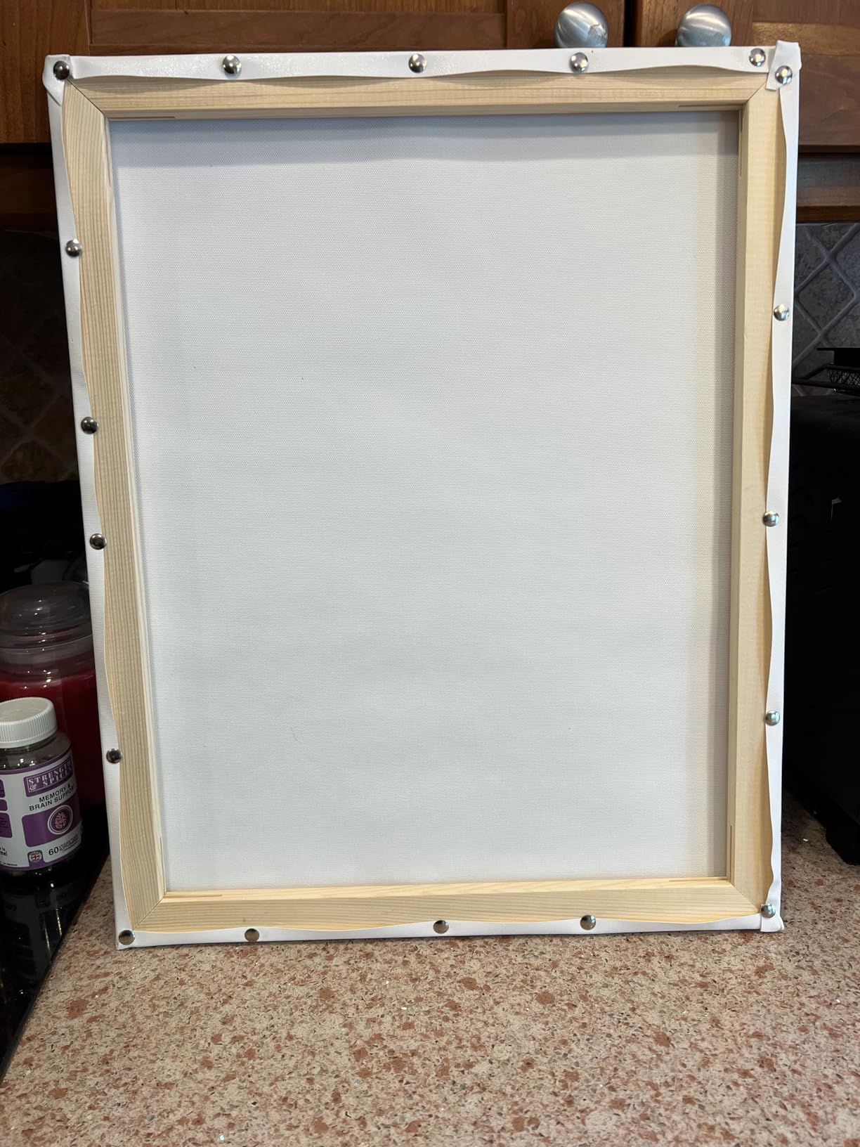 DIY Canvas Stretcher Bars 16x20 Inch Canvas Frame - Easy to Assemble, Gallery Wrap Oil Frame Kits Canvas Wood Stretcher Bars- for Oil Paintings, Prints, Paint by Numbers & Posters customer photo 1