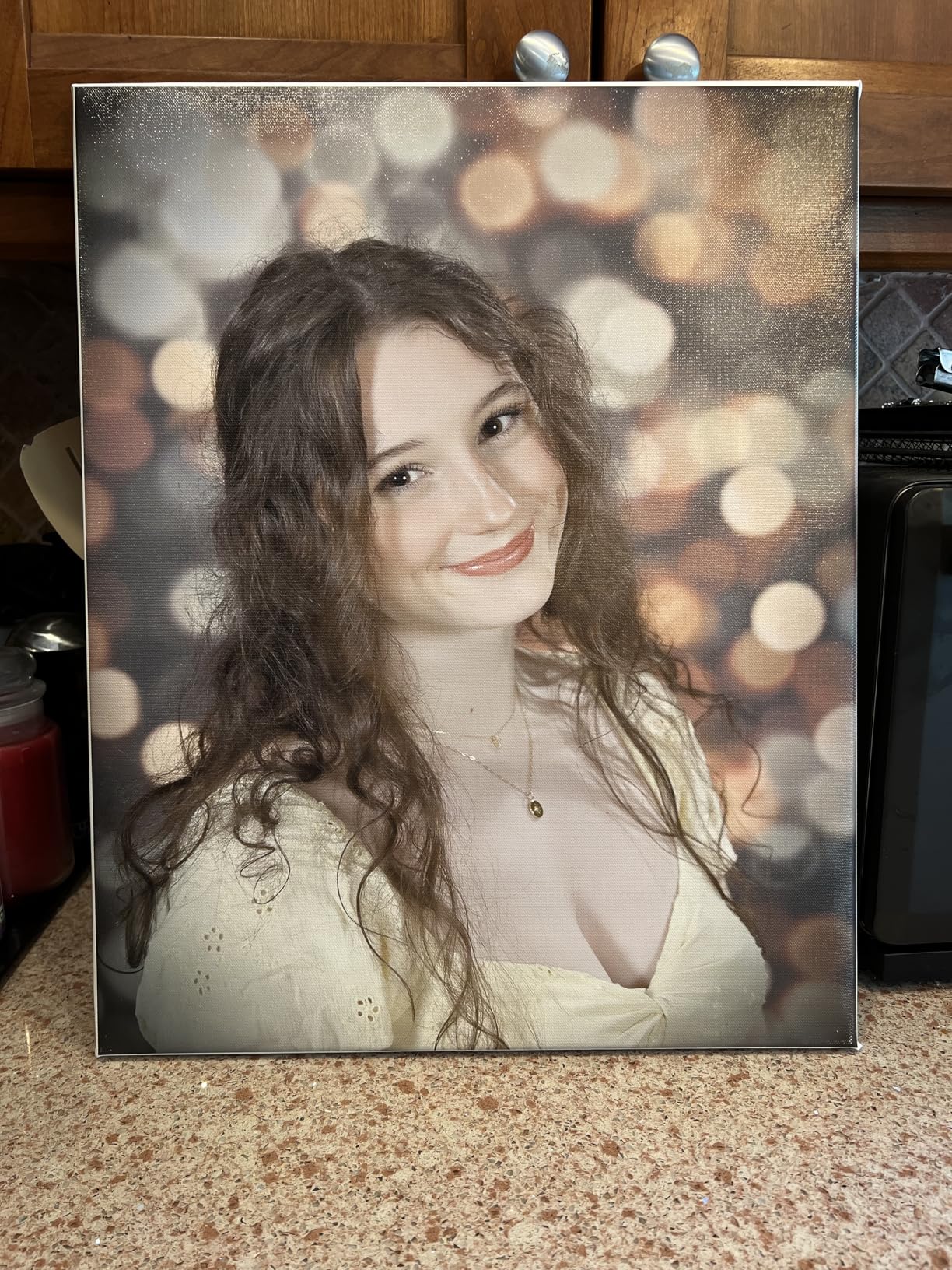 DIY Canvas Stretcher Bars 16x20 Inch Canvas Frame - Easy to Assemble, Gallery Wrap Oil Frame Kits Canvas Wood Stretcher Bars- for Oil Paintings, Prints, Paint by Numbers & Posters customer photo 2