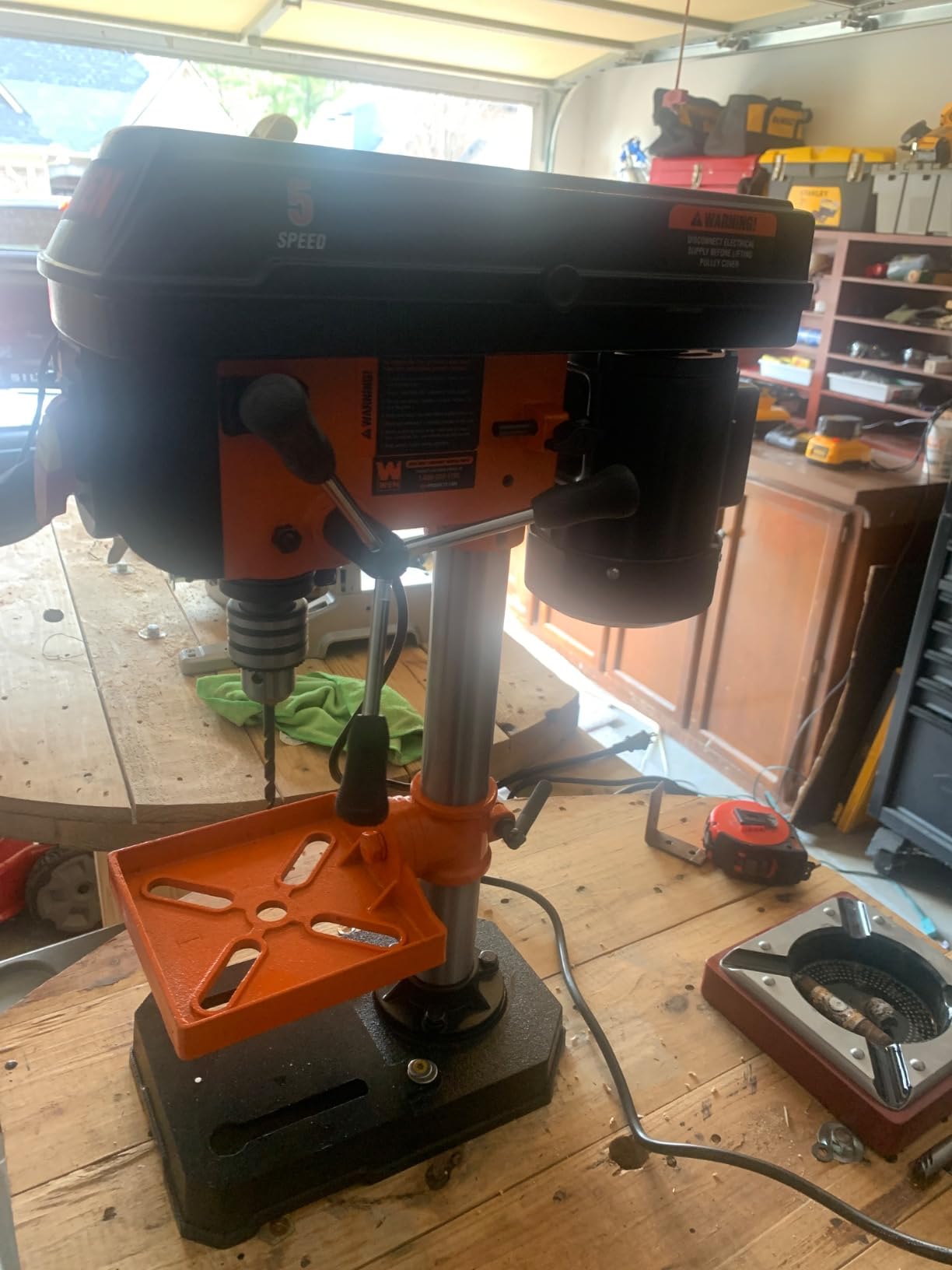 WEN 4208T 2.3-Amp 8-Inch 5-Speed Cast Iron Benchtop Drill Press customer photo 1