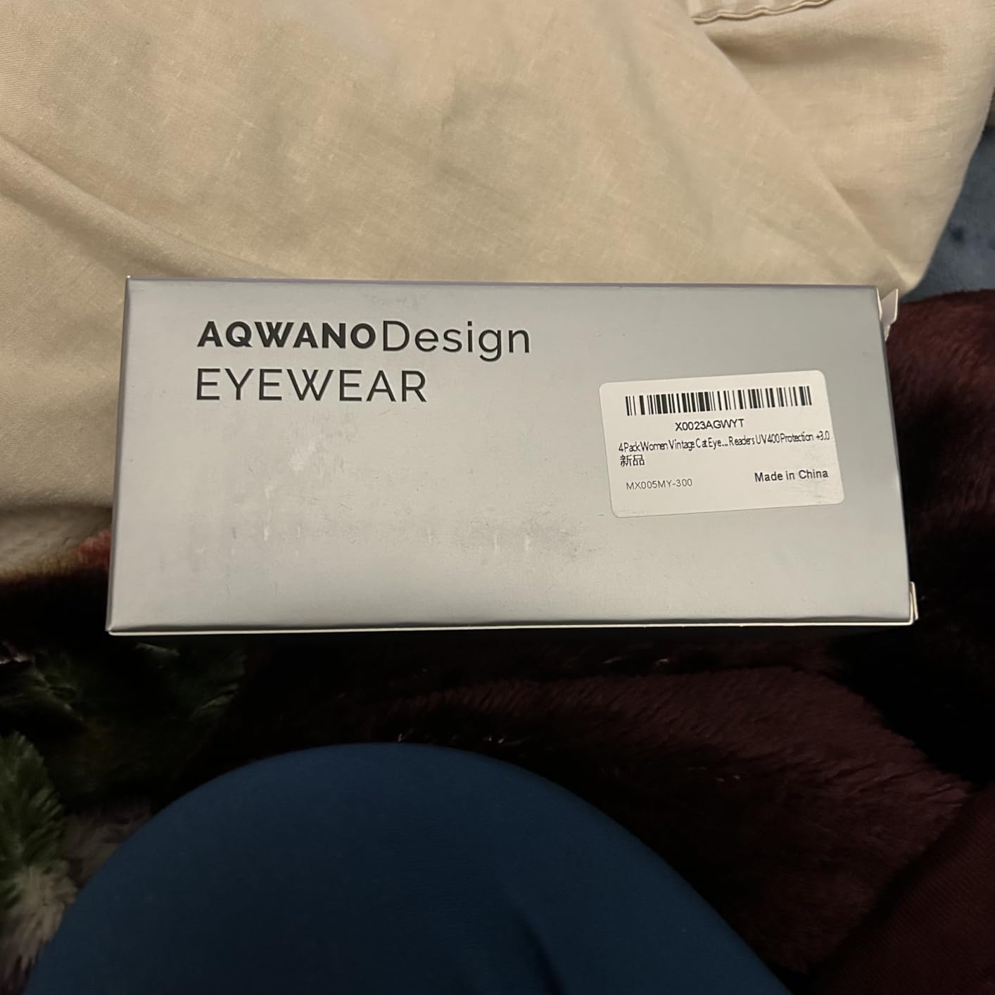 AQWANO Reading Glasses Womens Blue Light Blocking - Cat Eye Ladies Computer Readers Anti Eyestrain UV400 Eyeglasses customer photo 2