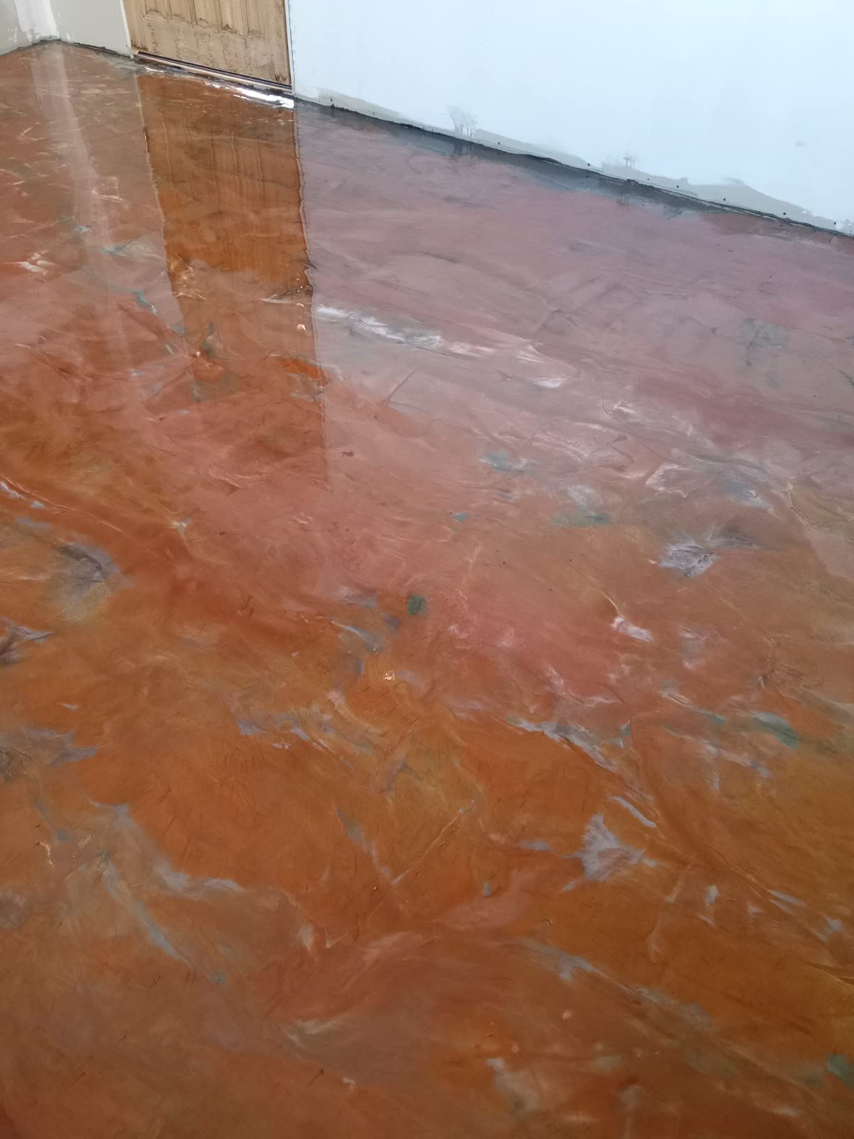 Master Protective Coatings Epoxy Resin Coating for Floors & Counter Tops, 100% Solids, Self Leveling (Grey) customer photo 1