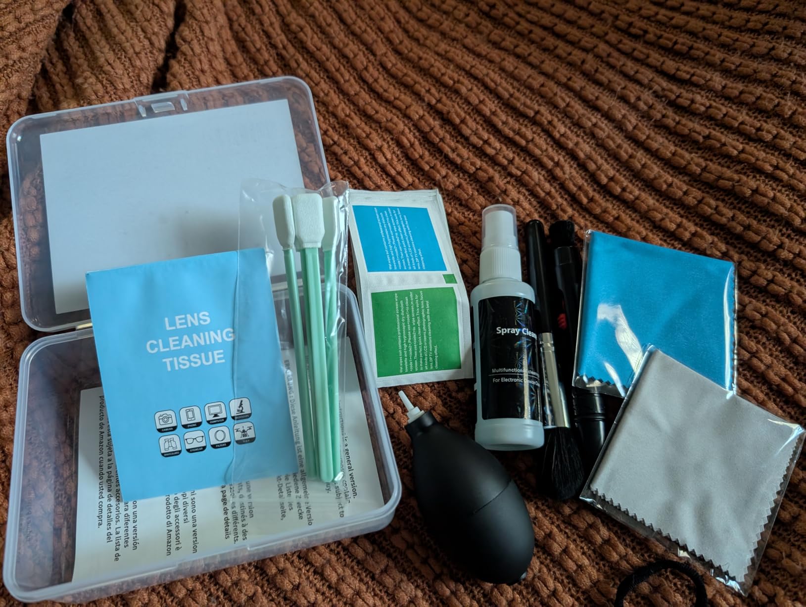Camera Lens Cleaning Kit, 10-in-1 Camera Cleaning Kit, Camera Lens Cleaner and Camera Accessories, Includes Lens Cleaning Kit/Lens Cleaner/Lens Cleaning Pen/Soft Brush customer photo 1