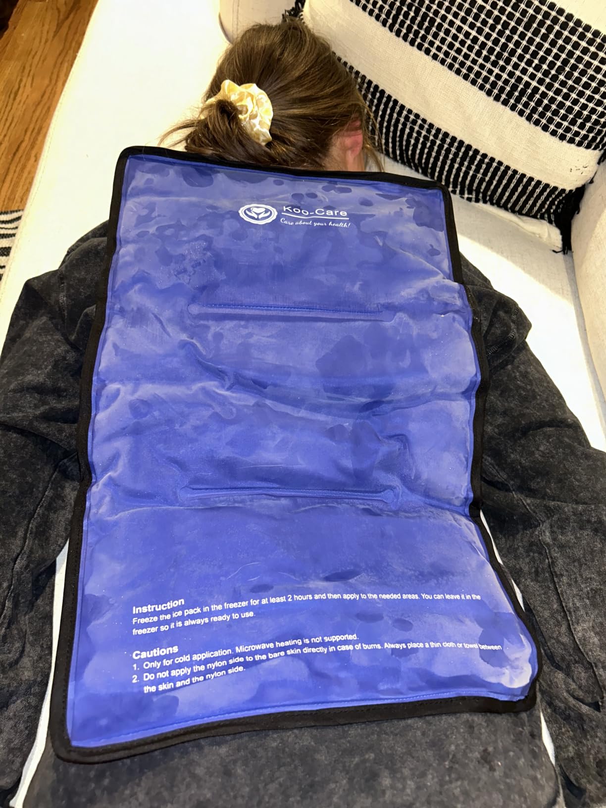 Koo-Care Large Flexible Gel Ice Pack for Injuries Reusable Hot Cold Compress - Fit for Shoulder Arm, Back, Hip, Knee, Shin, Foot Pain Relief, Swelling, Physical Therapy (L, 11\