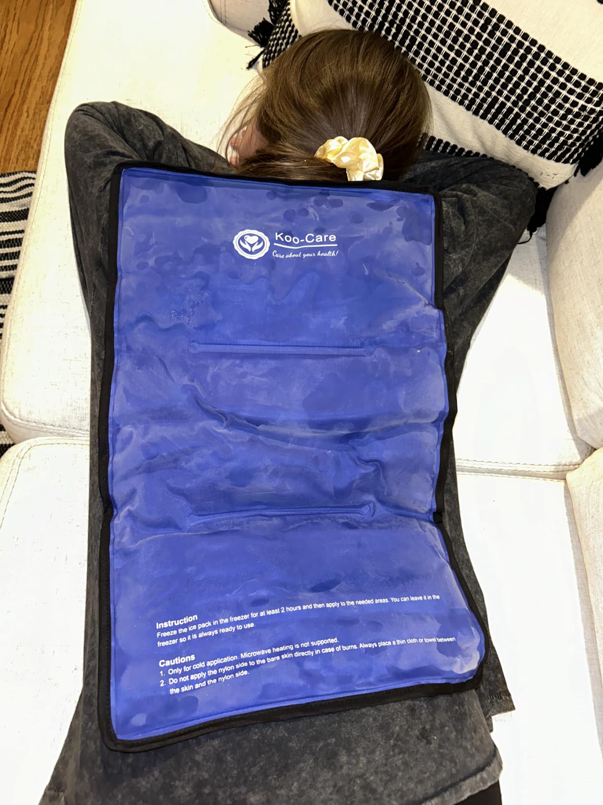 Koo-Care Large Flexible Gel Ice Pack for Injuries Reusable Hot Cold Compress - Fit for Shoulder Arm, Back, Hip, Knee, Shin, Foot Pain Relief, Swelling, Physical Therapy (L, 11\