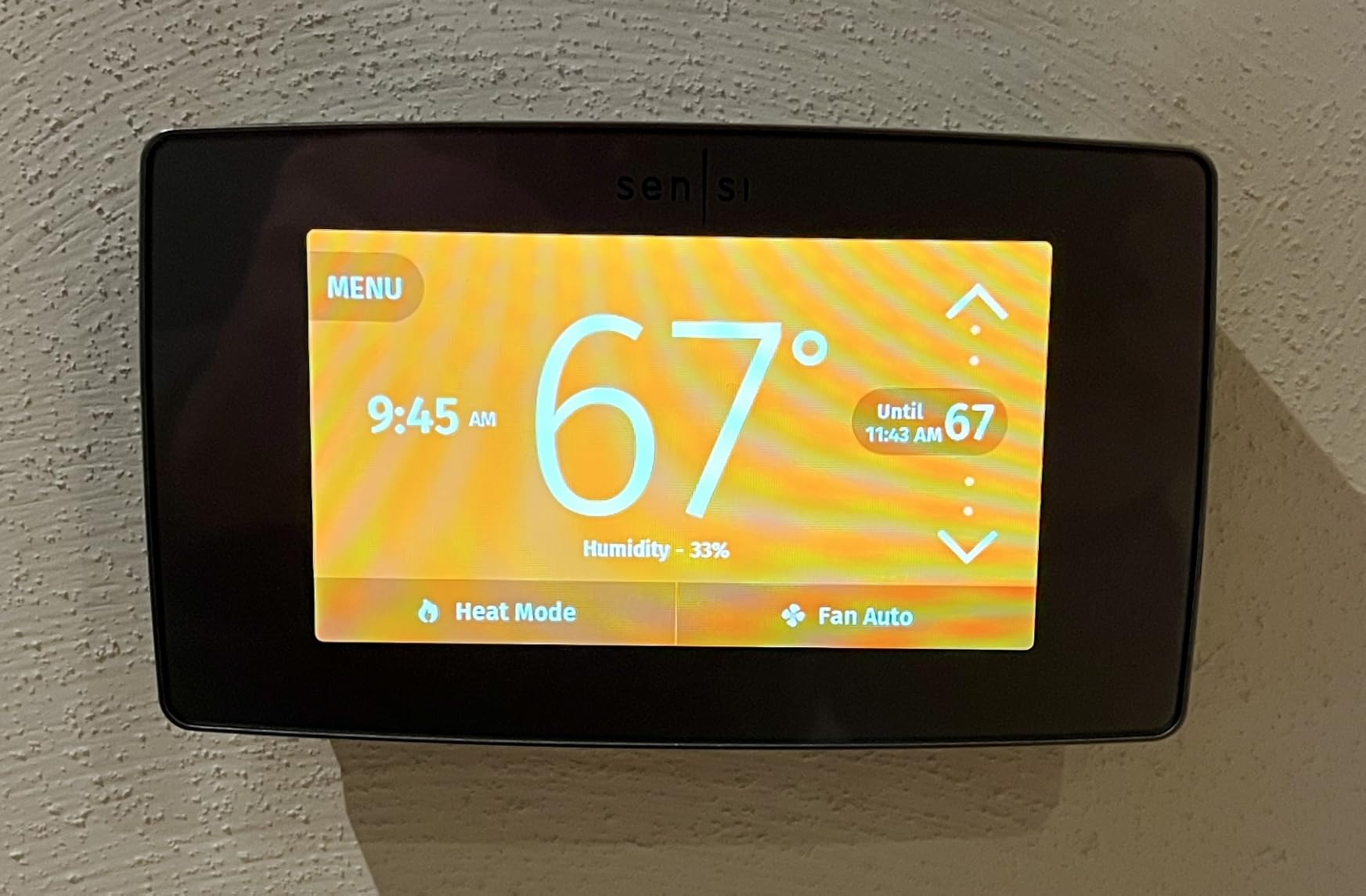 Sensi Touch Smart Thermostat by Emerson with Touchscreen Color Display, Programmable, Wi-Fi, Mobile App, Easy DIY, Data Privacy, Works with Alexa, Energy Star Certified customer photo 2