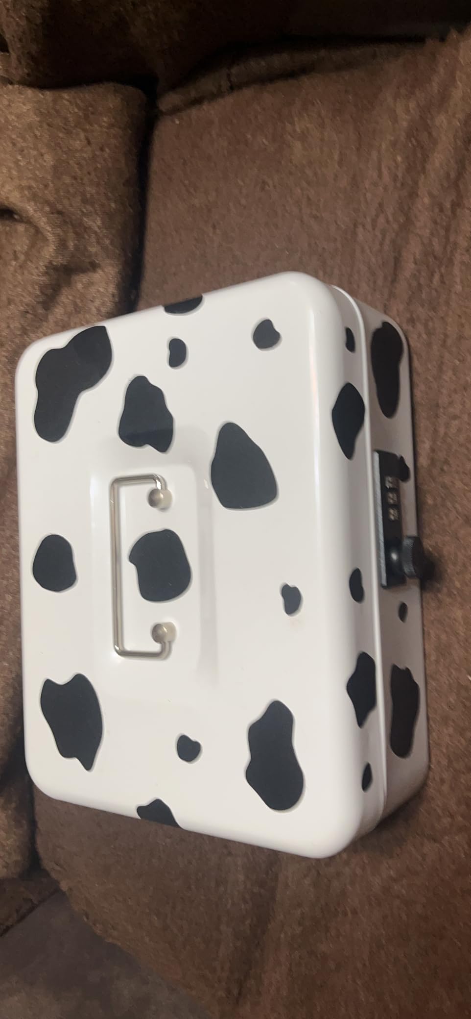 Medium Metal Cash Box with Key Lock Safe and Money Tray for Security,Money Saving Organizer, Parrency Large Money Box with Key Lock,7 4/5