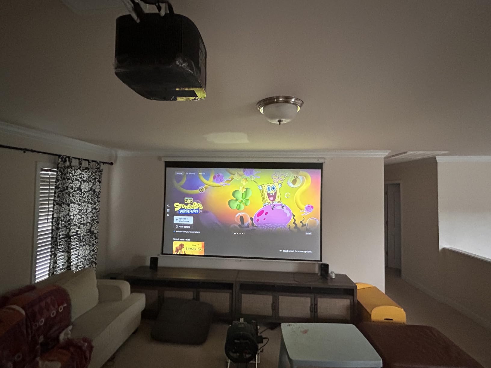Horizon Pro 4K Projector, 1500 ISO Lumens, Android TV 10.0 Movie Projector with Integrated Harman Kardon Speakers, Auto Keystone Screen Adaption Home Theater Projector customer photo 2