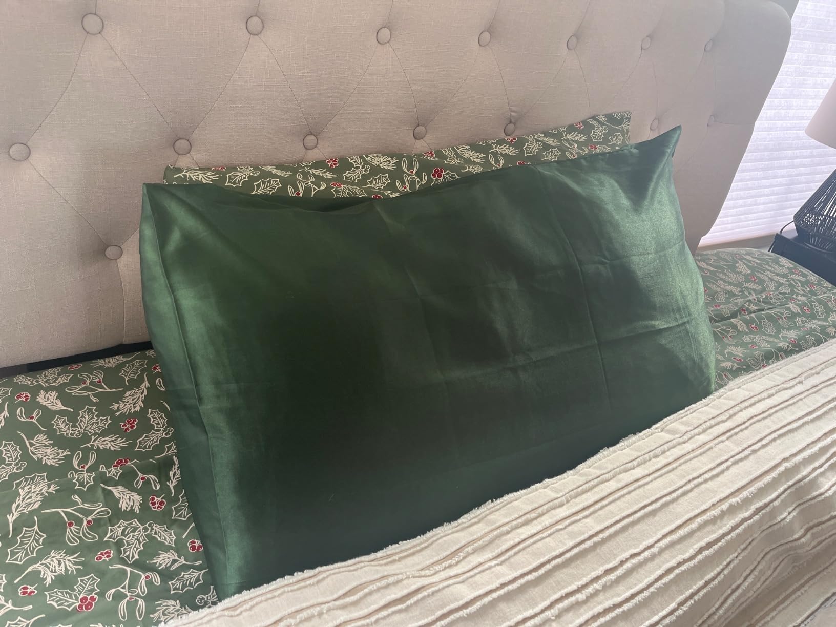 Ersmak Satin Pillowcase Standard Set of 4, Ultra Soft & Silky Satin Pillow Cases for Hair and Skin, Wrinkle Fade Resistant Pillow Covers with Envelope Closure (Blush Pink) customer photo 2
