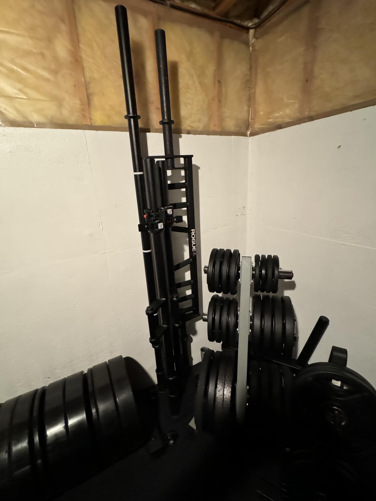 Philosophy Gym Vertical Barbell Holder - 5 Bar Storage Stand for 2
