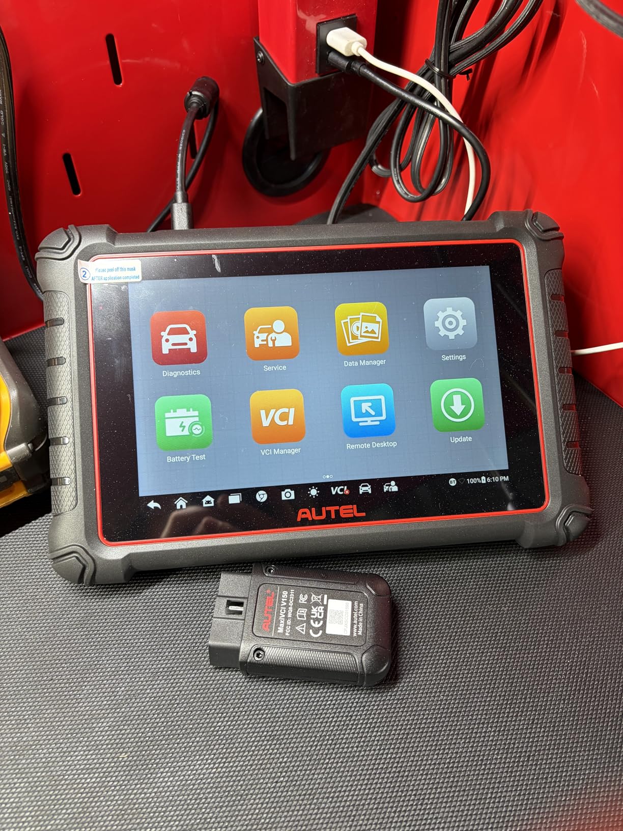 Autel Scanner MaxiCOM MK900BT, 2026 MK900-BT Bidirectional Diagnostic Scan Tool, 2.0 BT Ver. of MK900 MX900, 8in Up of MK808S MK808BT PRO MX808S MK808Z, 40+ Reset, 3K+ Active Tests, CAN FD & DoIP, FCA customer photo 1