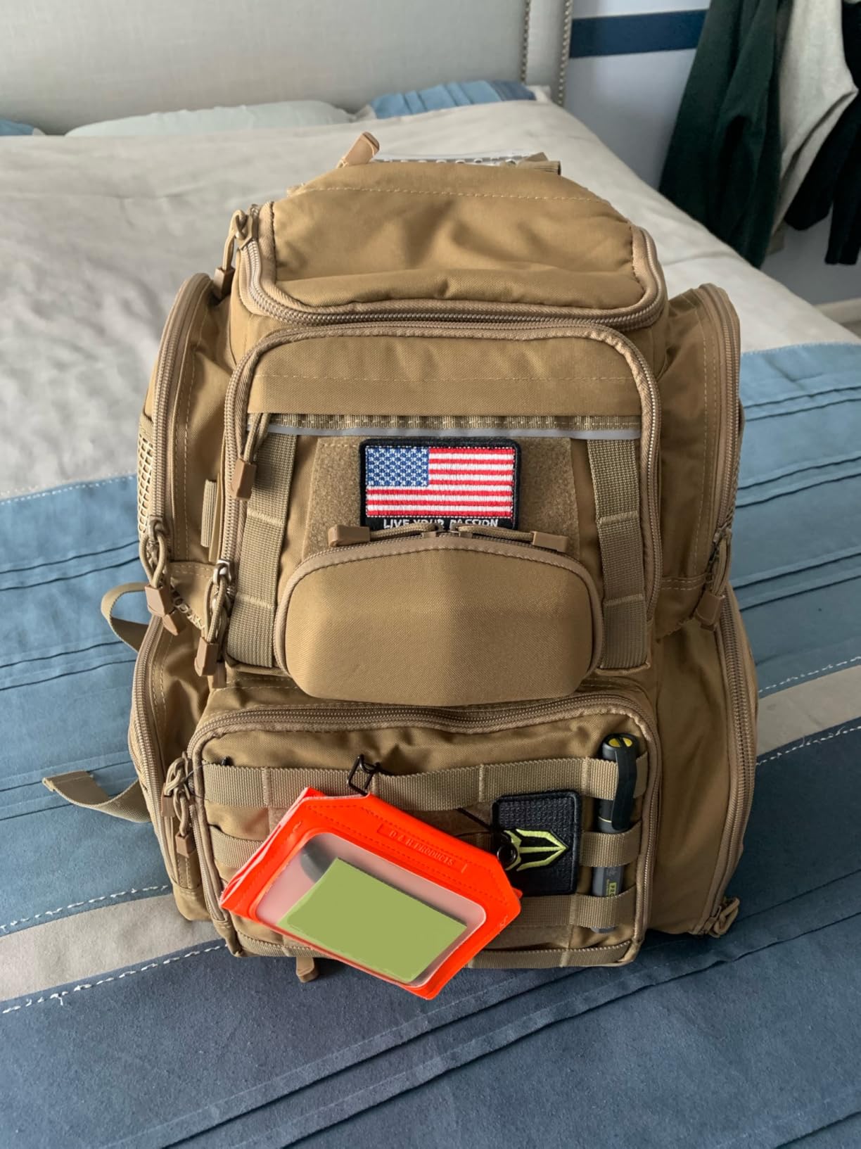TIDEWE Tactical Range Backpack with Removable Divider, Handgun Backpack with 4 Pistol Case, Range Bag with Hard Glasses Case customer photo 1