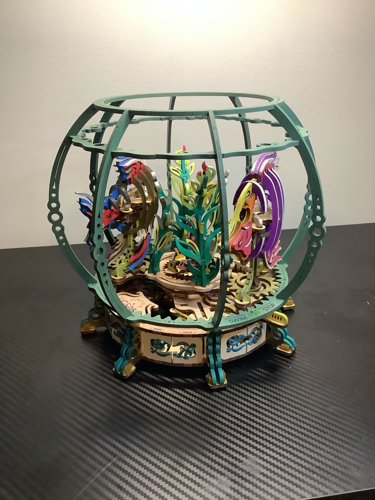 UGEARS Aquarium 3D Wooden Puzzles for Adults - Wooden Model Kits for Adults Mechanical Aquarium Puzzles for Adult Unique Wooden Puzzle Brain Teaser, Hobby Set Home Decoration customer photo 1