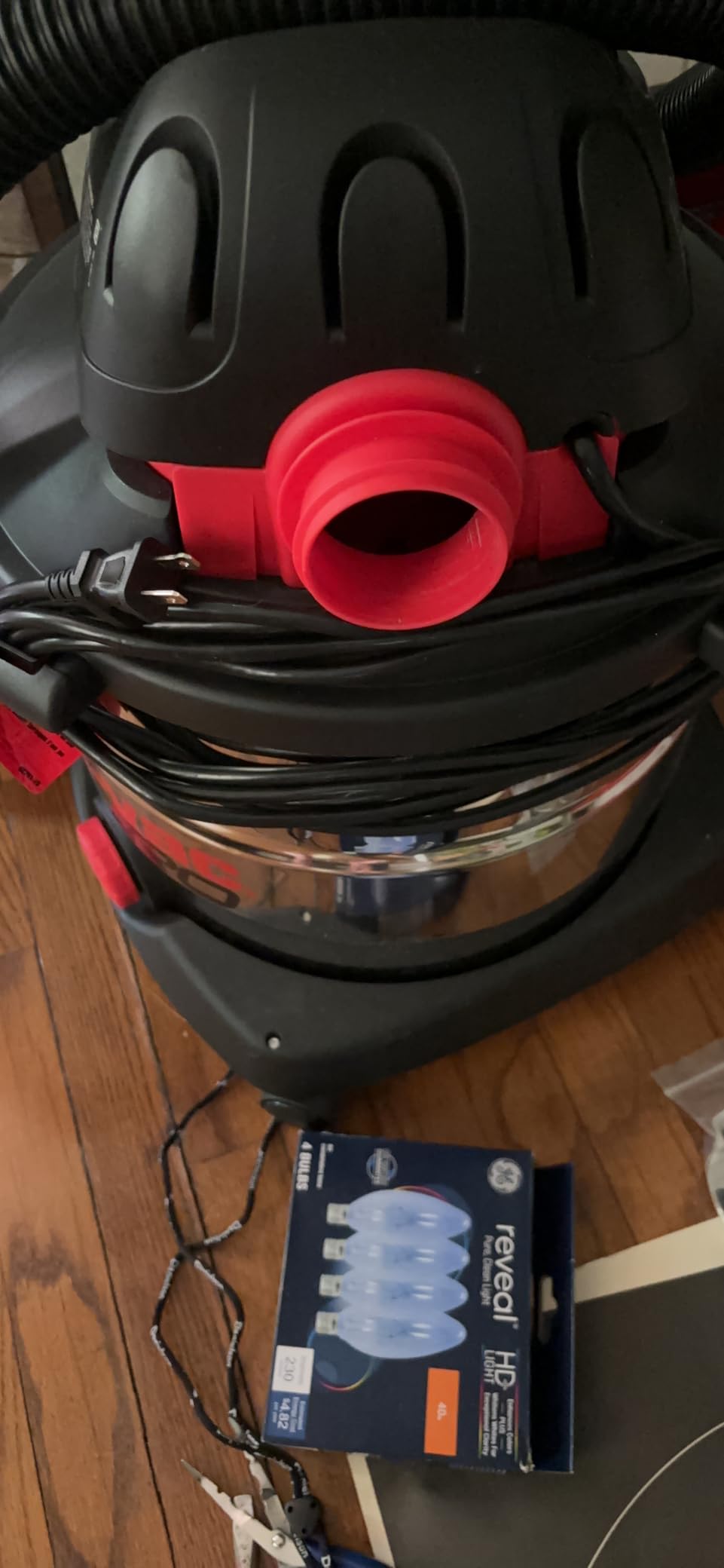 Shop-Vac 12 Gallon 6.0 Peak HP Wet/Dry Vacuum, Stainless Steel Tank, 3 in 1 Function Portable Shop Vacuum with Attachments, Drain Port, Ideal for Jobsite, Garage & Workshop. 5926211 customer photo 2