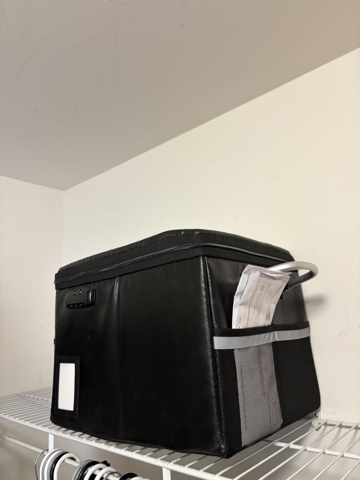 TOMKID Fireproof Document Box, Fireproof File Box with Lids, Important Document Organizer Box with Lock, Portable File Folder Organizer with Handle customer photo 2