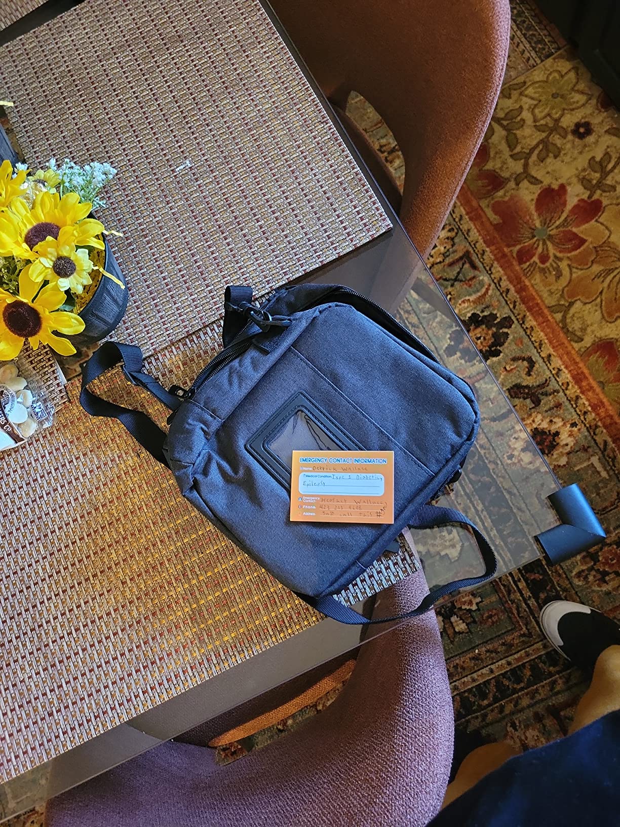 CURMIO Insulin Cooler Travel Case, Diabetes Supplies Bag with Shoulder Strap for Glucose Meter and Diabetic Supplies, Gray (Bag Only, Patented Design) customer photo 1
