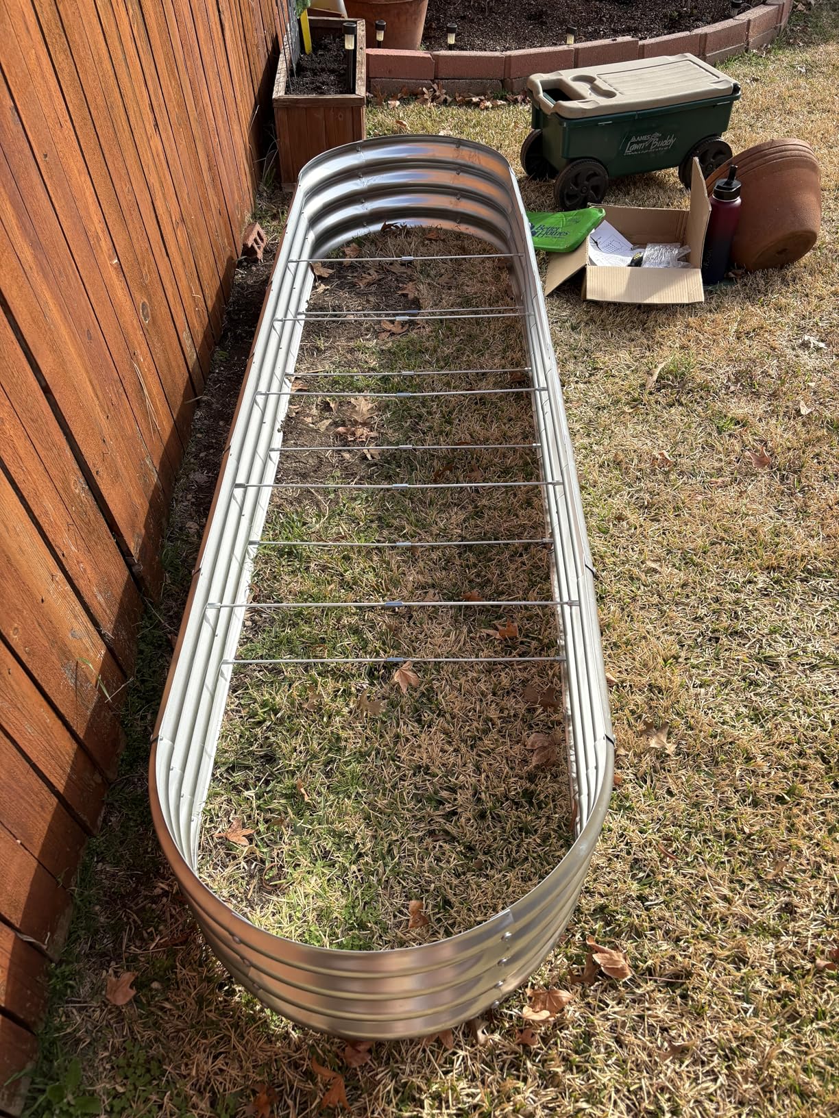 Land Guard Galvanized Raised Garden Bed Kit, Galvanized Planter Garden Boxes Outdoor, Oval Large Metal Raised Garden Beds for Vegetables customer photo 2