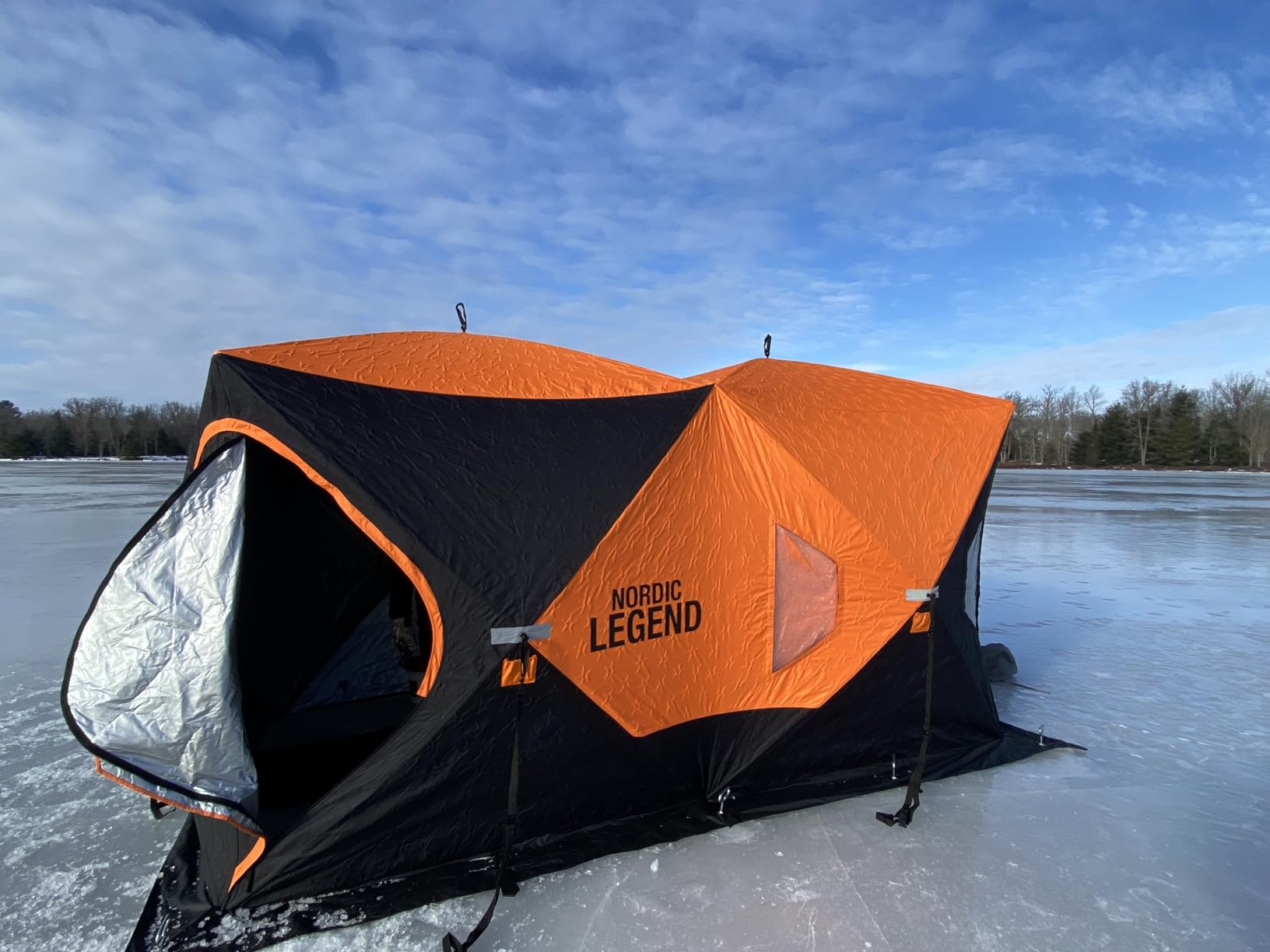 Nordic Legend Aurora Series Pop-Up Portable Ice Fishing Shelter (Aurora Double 4-6 Person Insulated) customer photo 1