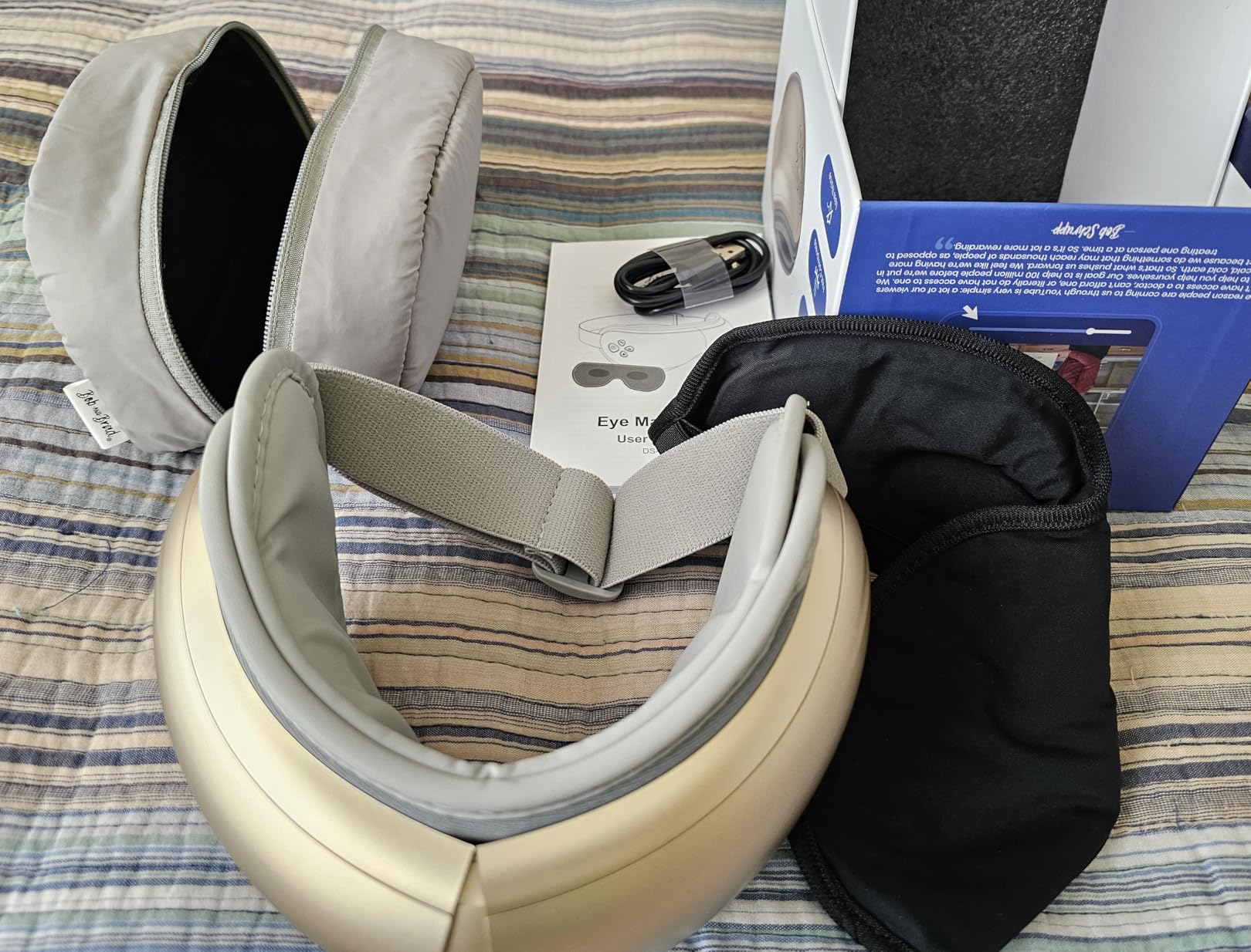 BOB AND BRAD Eye Massager with Heat FSA Eligible HSA, Birthday Gifts for Women Men Mom, Heated Eye Mask for Migraines with Music, Smart Migraine Massager for Dry Eyes Relief & Improve Sleep customer photo 1