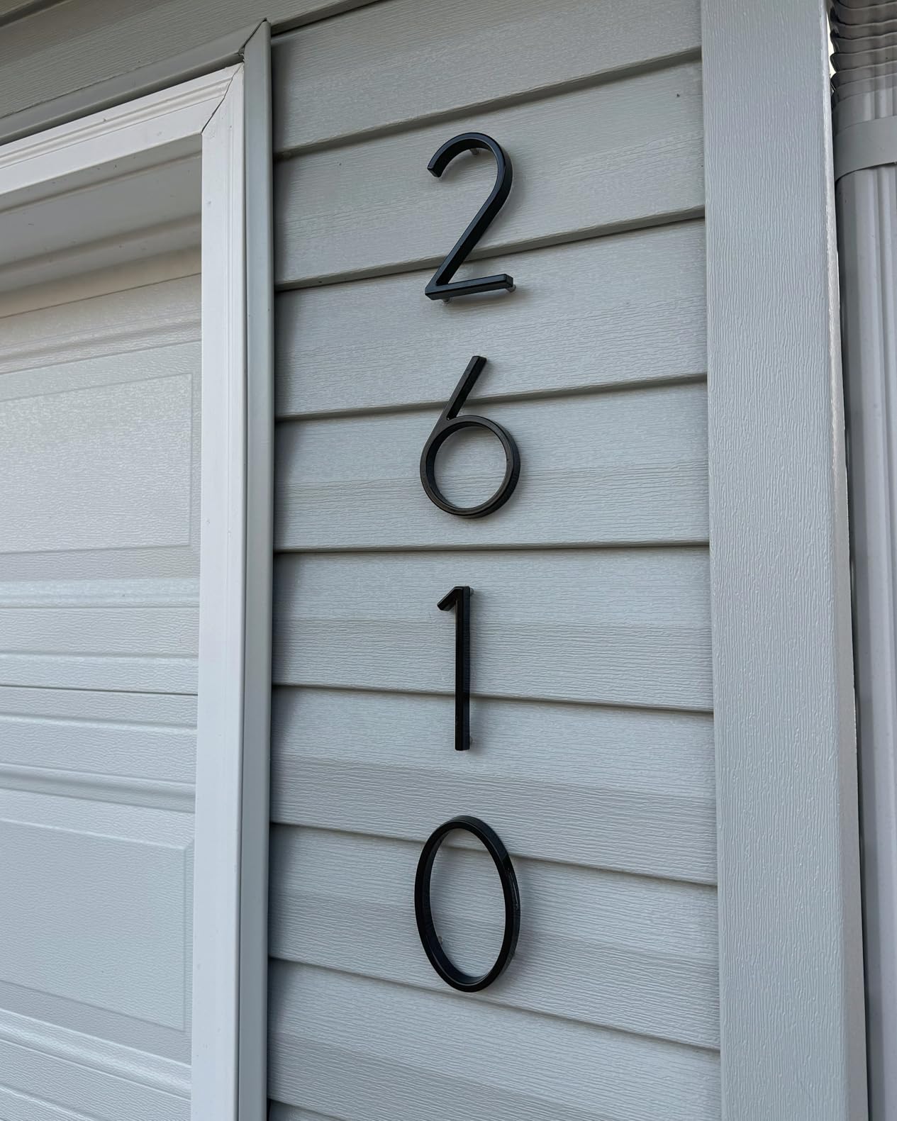 House Numbers For Outside Modern - 5 Inch Floating House Numbers With Nail Kit And Instructions, High Gloss Black Address Numbers 3 customer photo 1