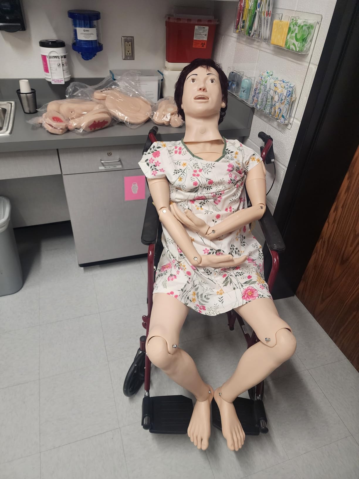 Trauma Nursing Manikin , Patient Care Medical Manikin for Training-5.74ft CPR Full Body with 30+ Skills: Wound Care,Catheterization -Ideal for Nursing Students& Medical Education customer photo 1