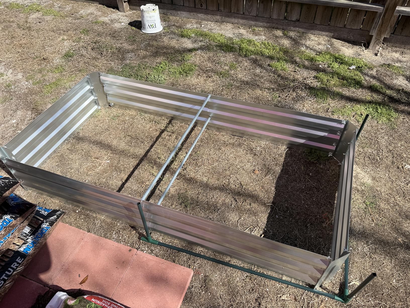 Quictent Raised Garden Bed with Cover Outdoor Galvanized Metal Planter Box Kit, w/ 2 Large Screen Windows Mini Greenhouse 20pcs T Tags 1 Pair of Gloves Included for Growing Vegetables 6x3x1ft customer photo 2