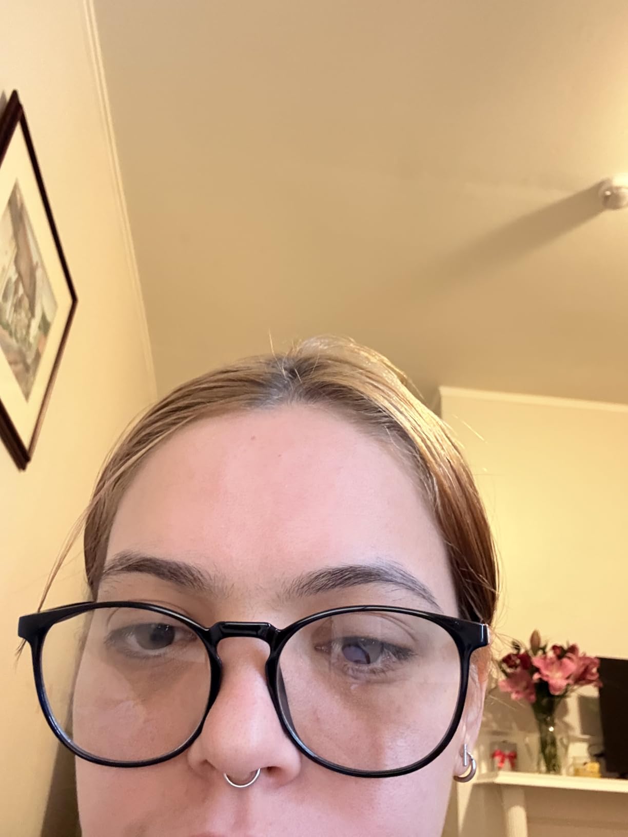 Przene 3 Pack Blue Light Blocking Glasses Women/Men,Retro Round Computer Glasses Anti Eye Strain/UV/Glare, Gaming Glasses. (Black/Crystal/Amber) customer photo 1