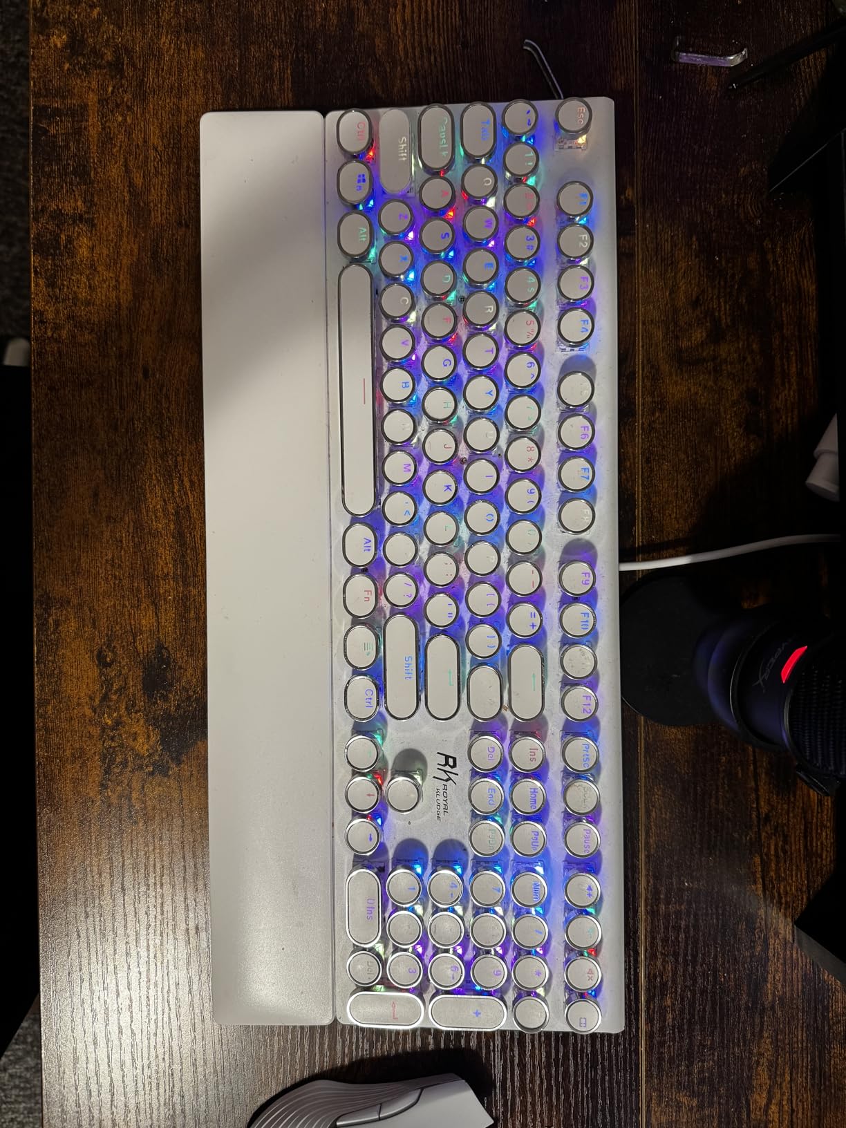 Womier Pudding Keycaps, PBT Shine Through Keycaps 165 Keys Set Custom Key caps Set OEM Profile, Universal Compatibility for 100%, 75%, 65%, 60% Keyboard-Black customer photo 2