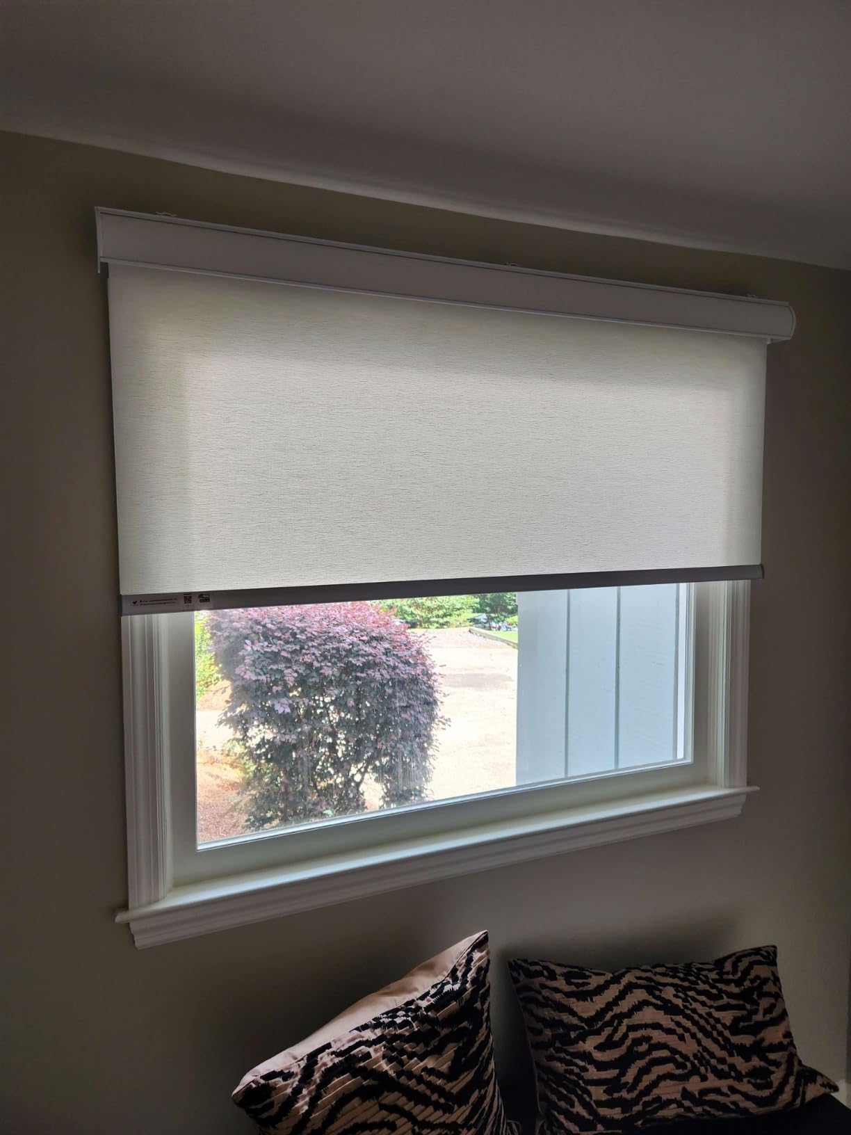 SmartWINGS Motorized Smart Blinds for Windows in Light Filtering, Electric Remote Roller Shades Compatible with Alexa/Google Home/Homekit, Custom Up to 110W x 148H customer photo 2
