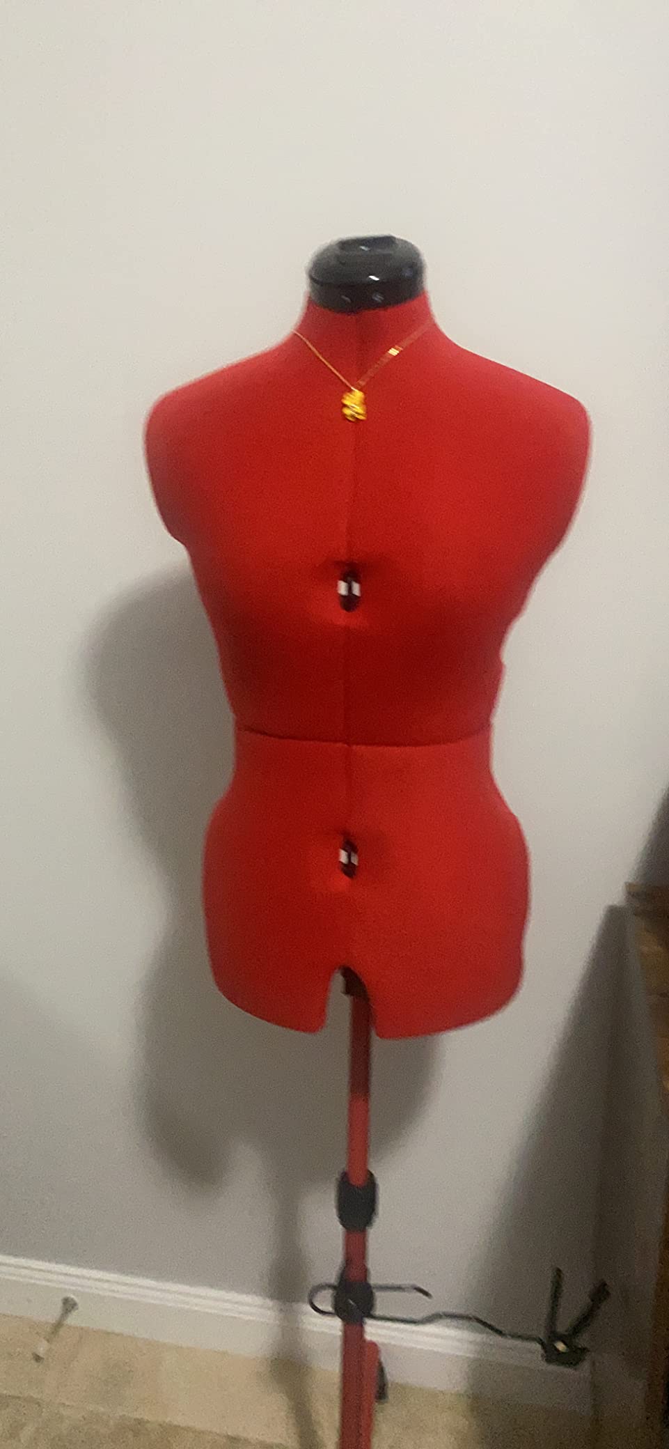 Adjustable Dress Form Mannequin for Sewing Female Size 6-14, Pinnable Body Form with 13 Dials, Detachable Rolling Base, 42.5