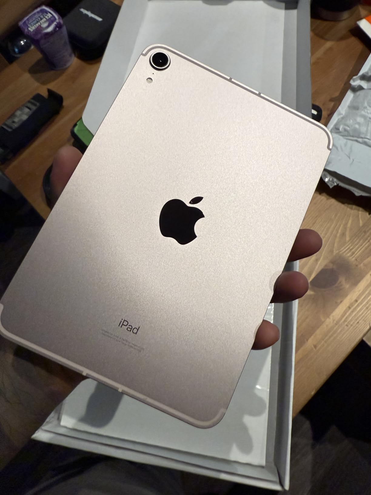 Apple 2021 iPad Mini 6 8.3-inch, Wi-Fi + Cellular, 256GB Purple (Renewed) customer photo 2