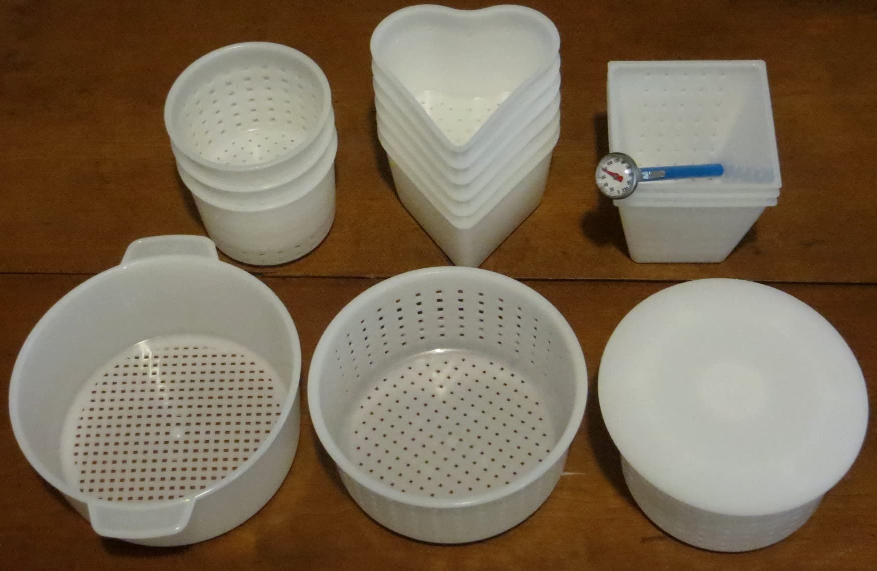 16 pcs Cheese Making Kit for Beginners - Soft Cheese Form Molds for Cheese Making + Thermometer + Hard Cheese Mold with a Follower - Cheese Making Supplies customer photo 1